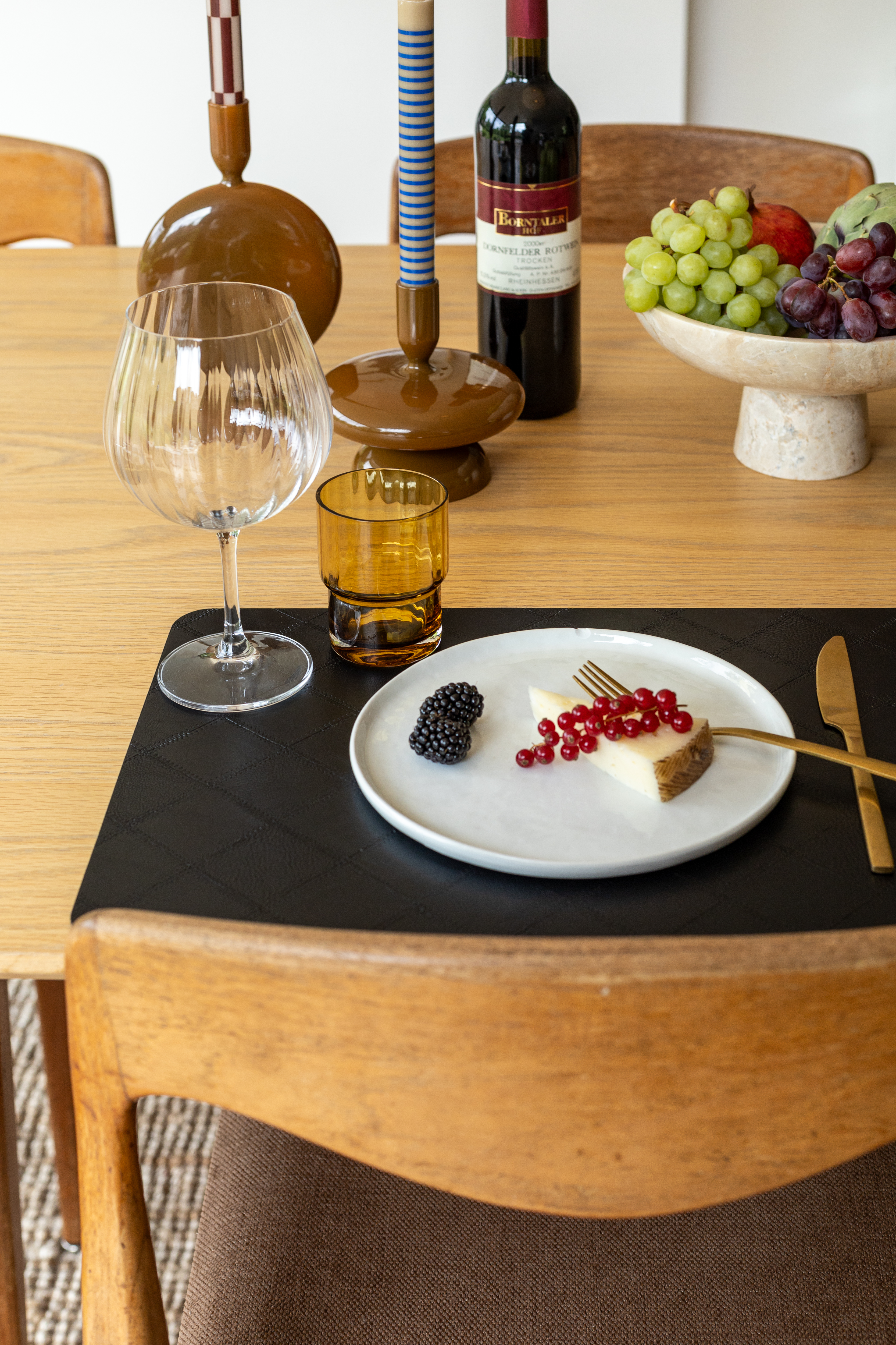 Set de table EDSON - 30x45 cm, noir