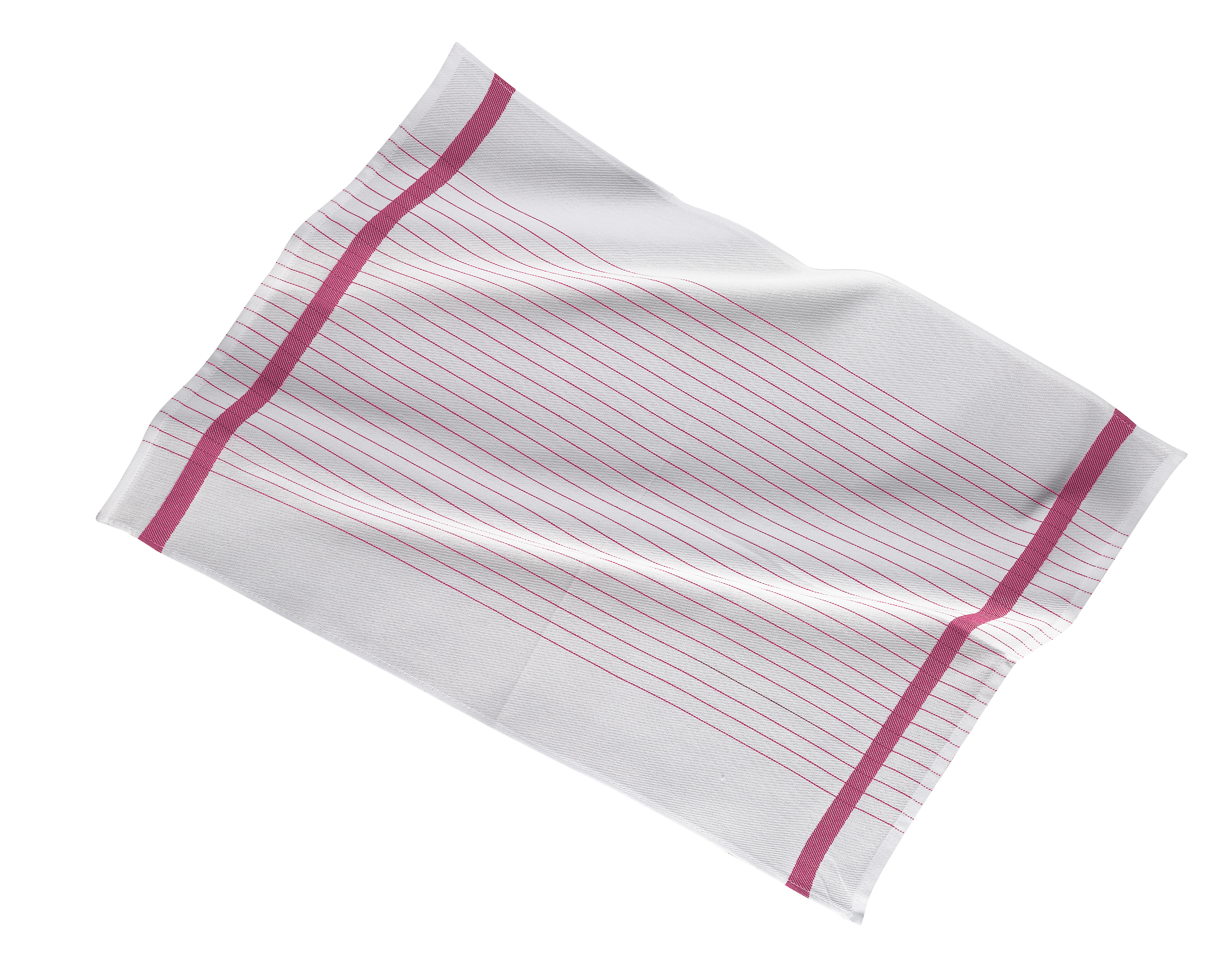 Kitchen towel 50x70cm, set3,stripe white center, rosegold