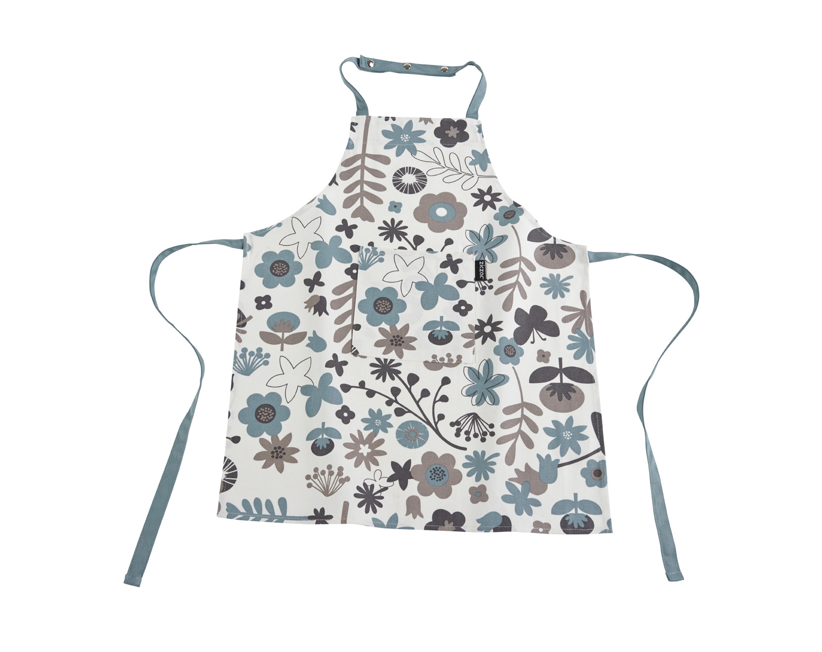 Kinderschort floral WC 52x63cm, soft blue