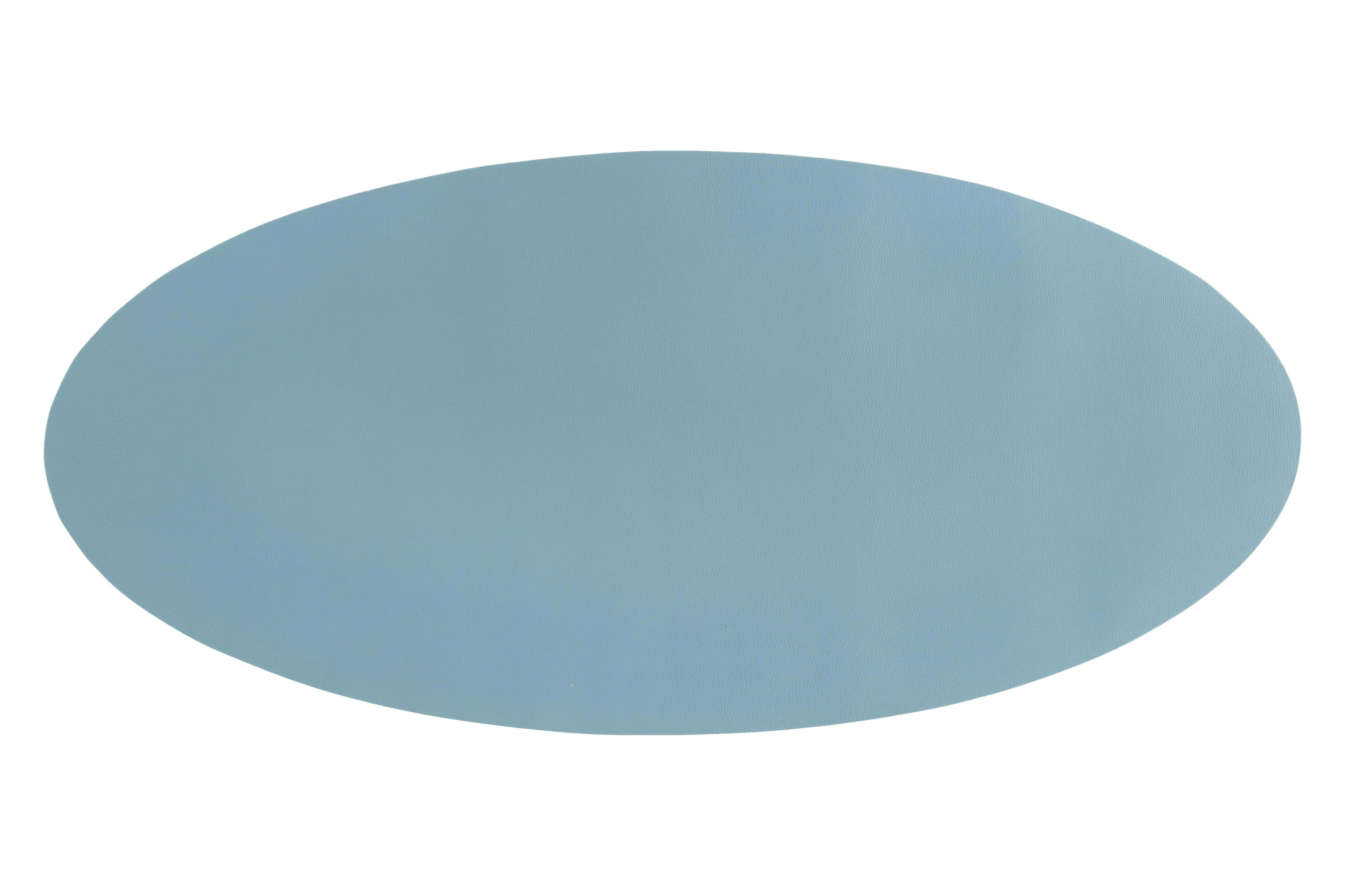 Centerpiece mat ovaal -Leather look imitation 33X70cm, blue stone