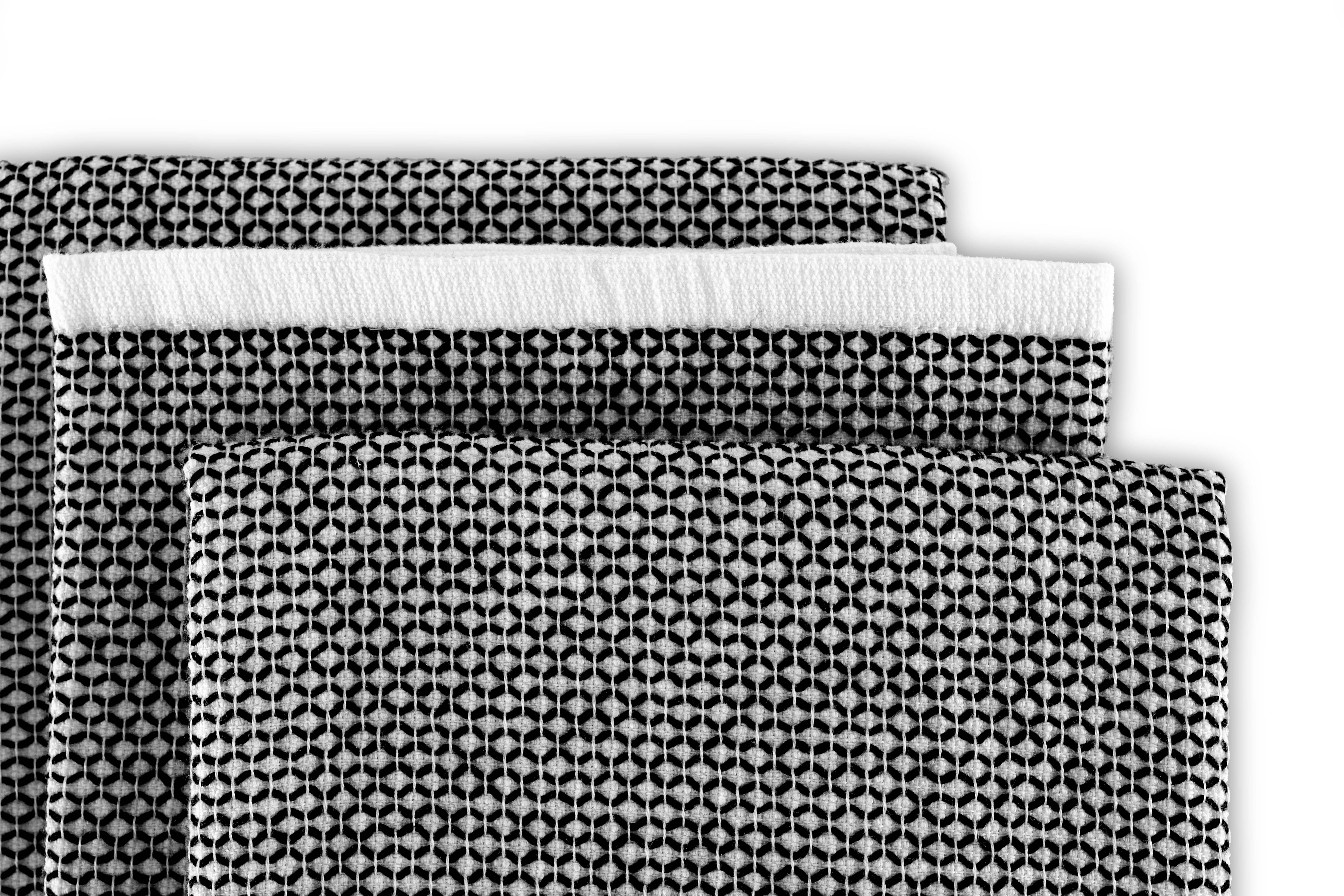 Kitchentowels Culinary Duo Leno 50x76 black, set3