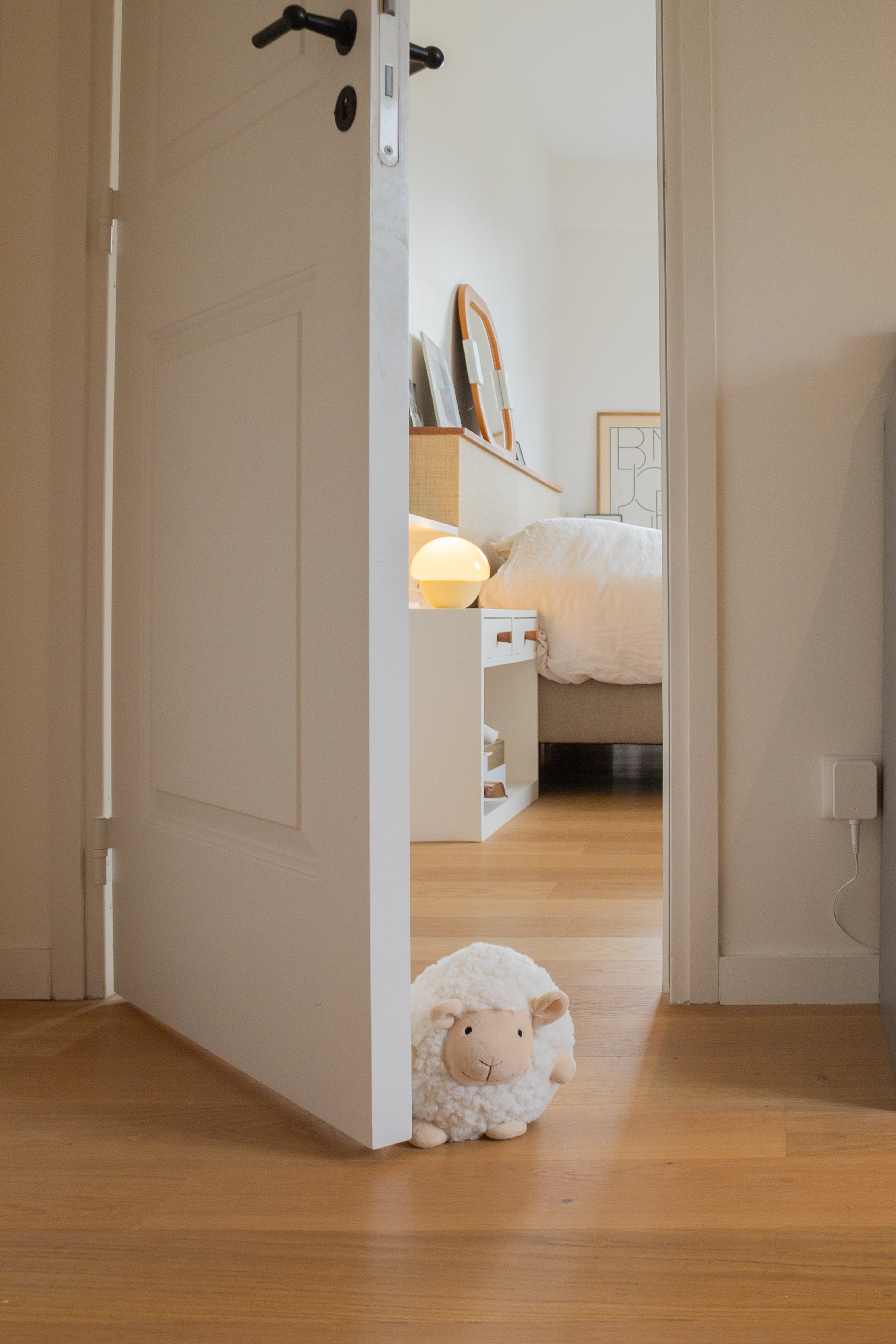 Doorstopper SCHEEP - 20x17cm - white