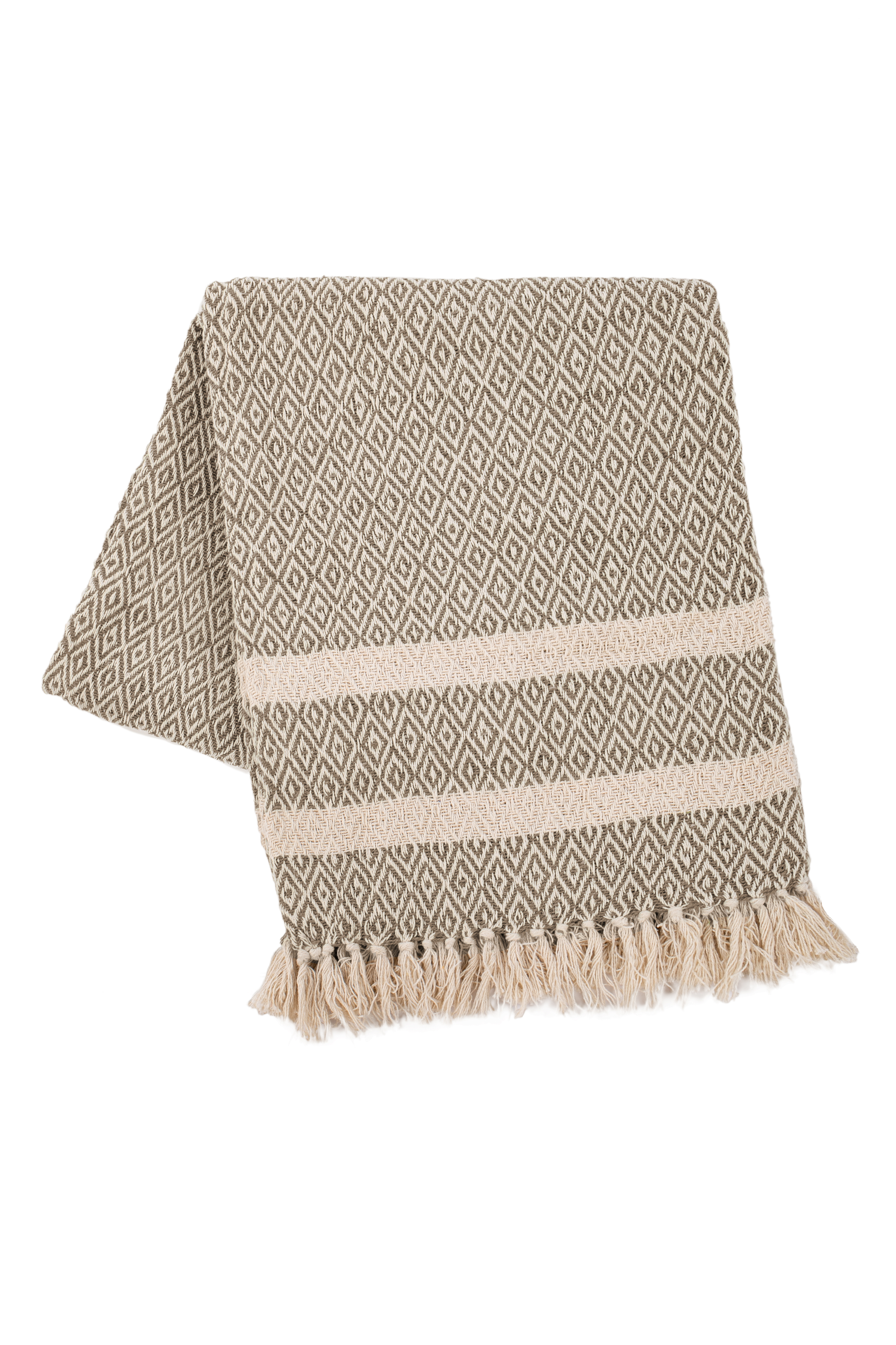 Plaid CENDANA, 130x170 cm, taupe