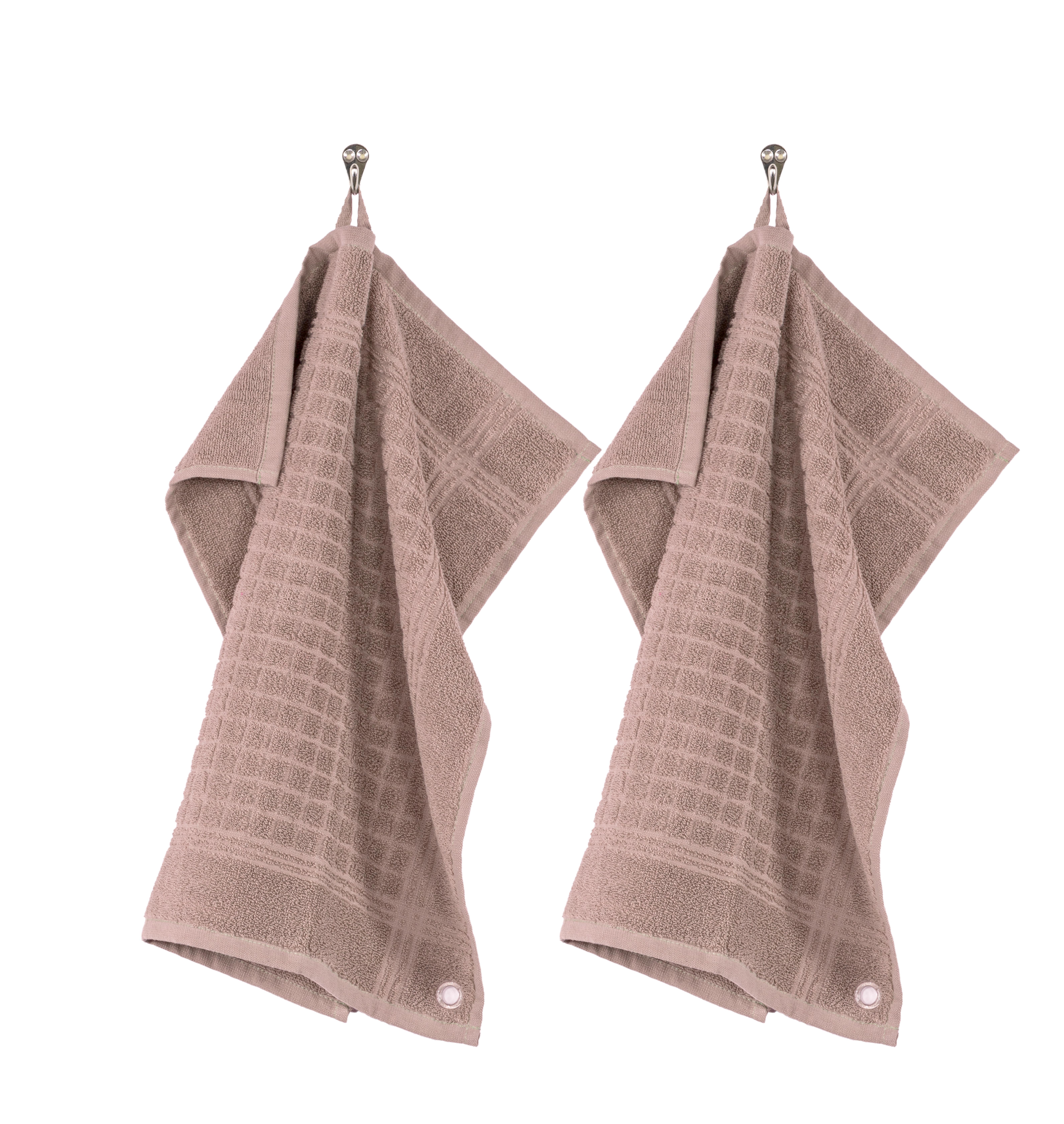 Square terry towel PHARAO 50x50 cm - set/2, pink