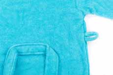 Baby badjas Boy uni turquoise, 1-2 year