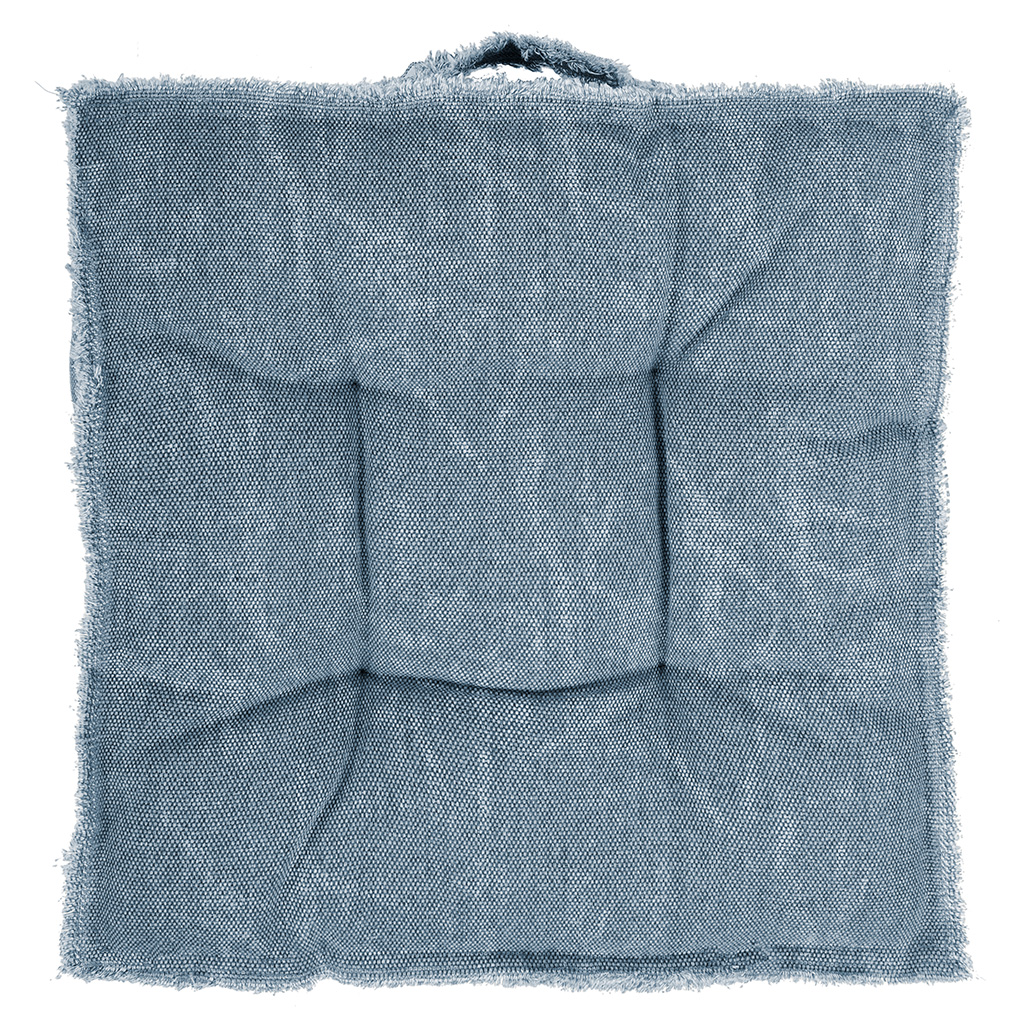 Box-cushion CHESTER 45x45x8cm, stone blue