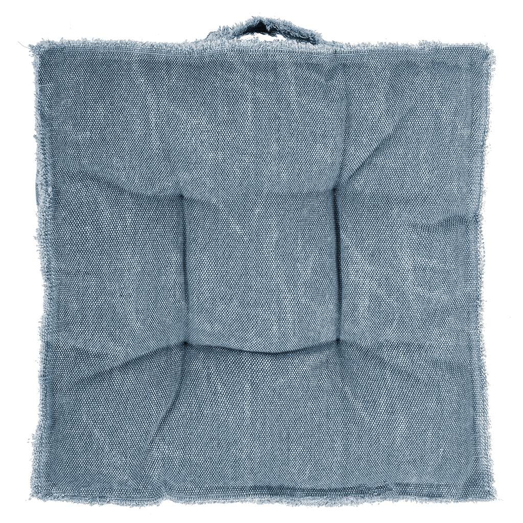Matraskussen CHESTER 45x45x8cm, stone blue