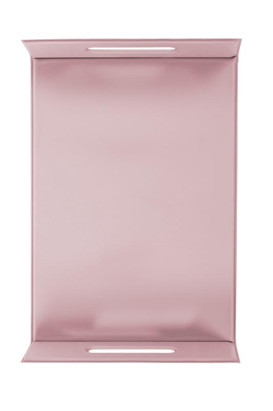 Tray TOGO - Leather look imitation, 20x32 + 2x5.5 cm, mauve