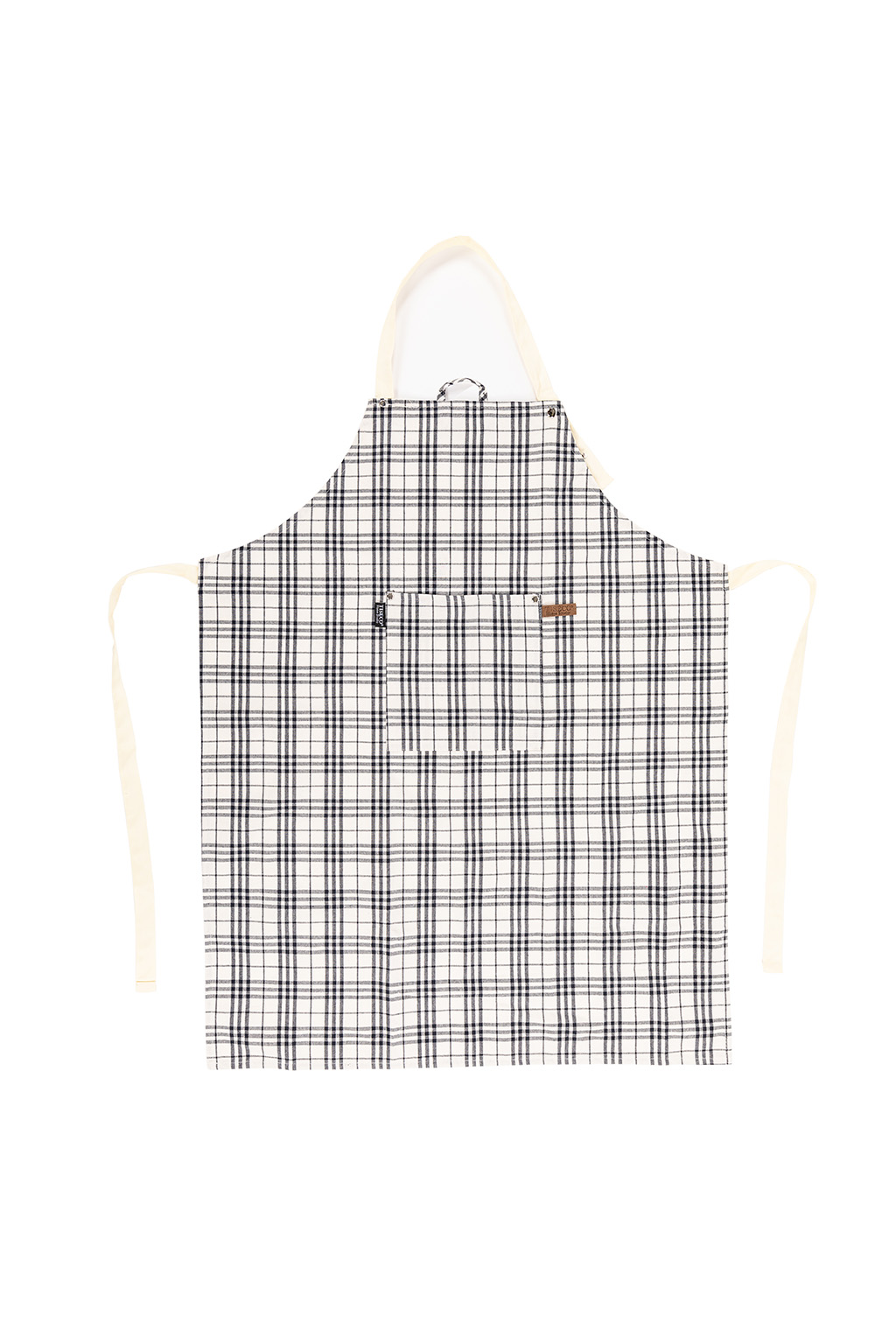 Apron SHERLOCK Checker, 68x85cm, black