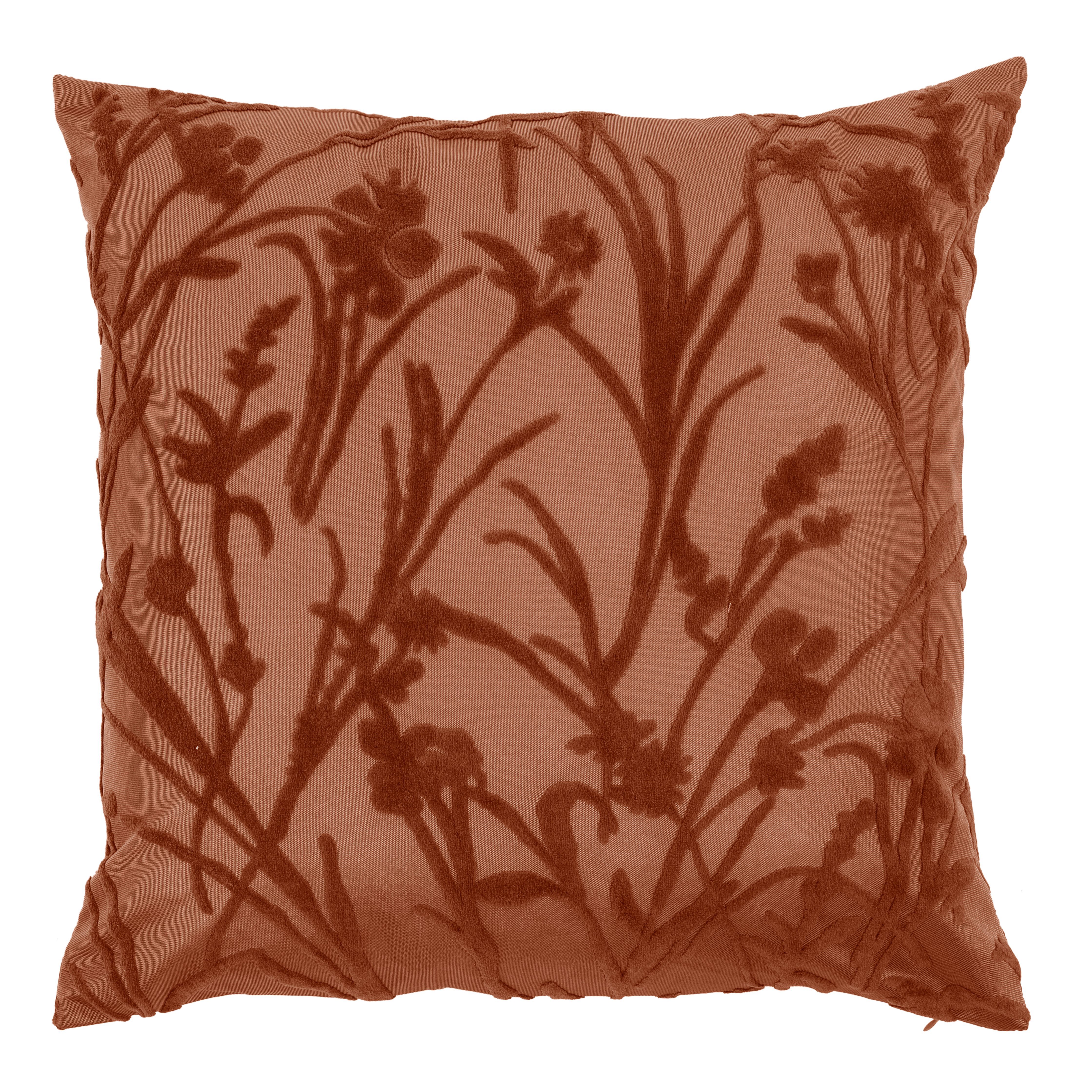 Cushion (filled) IRIS 45X45CM, rust