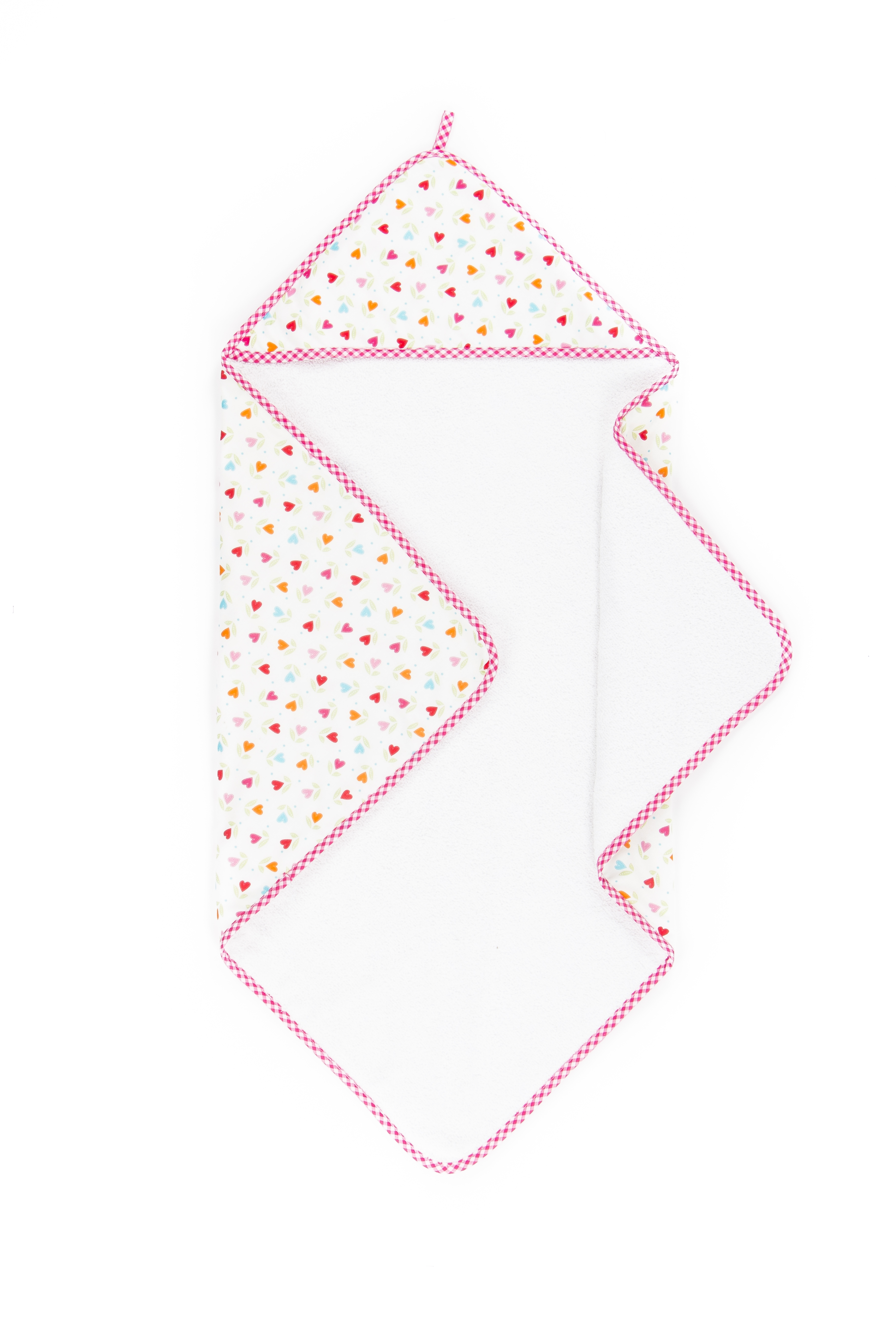 Cape de bain Girl uni white, 75x75 cm