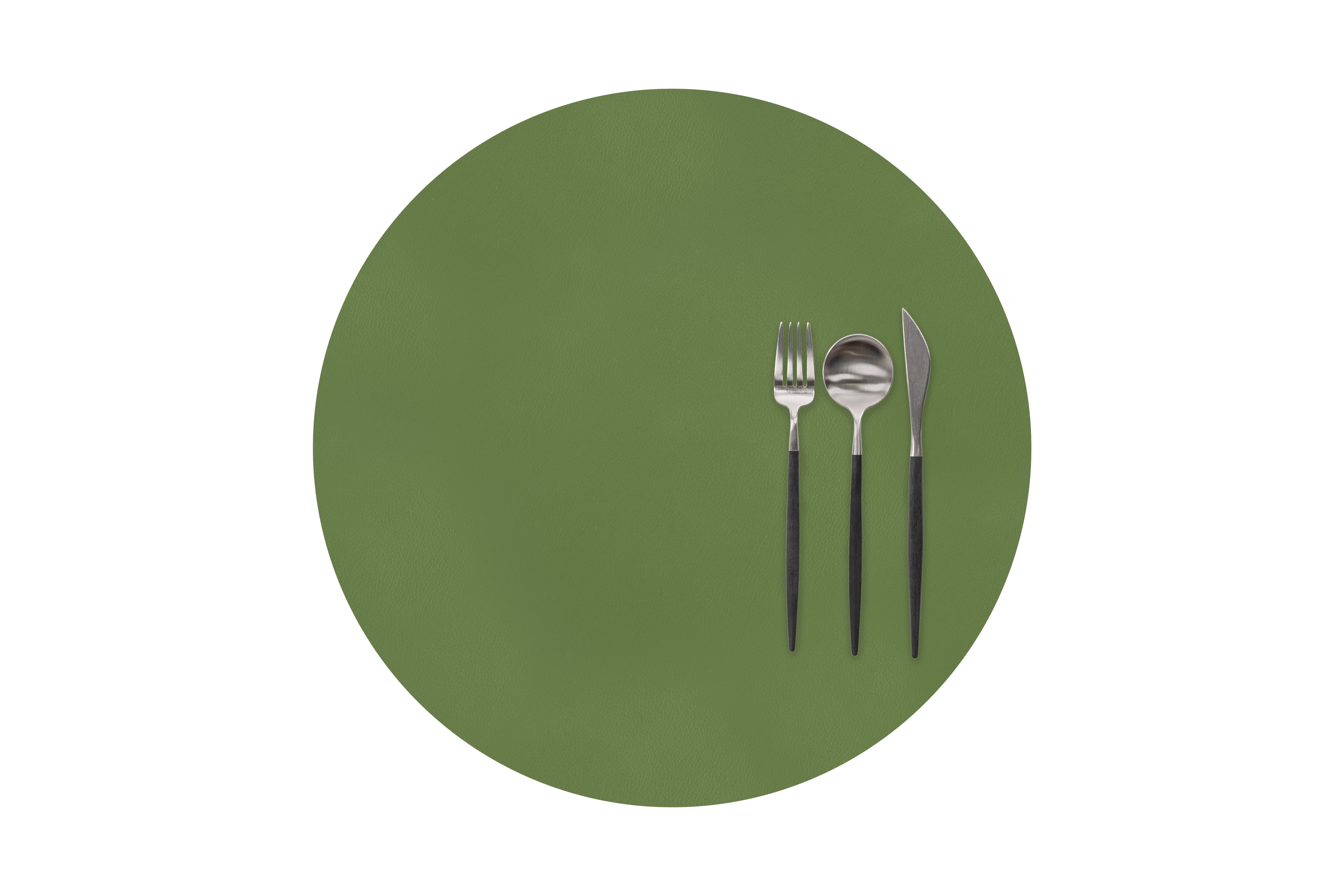 Placemat round - TOGO - 38cm, dill