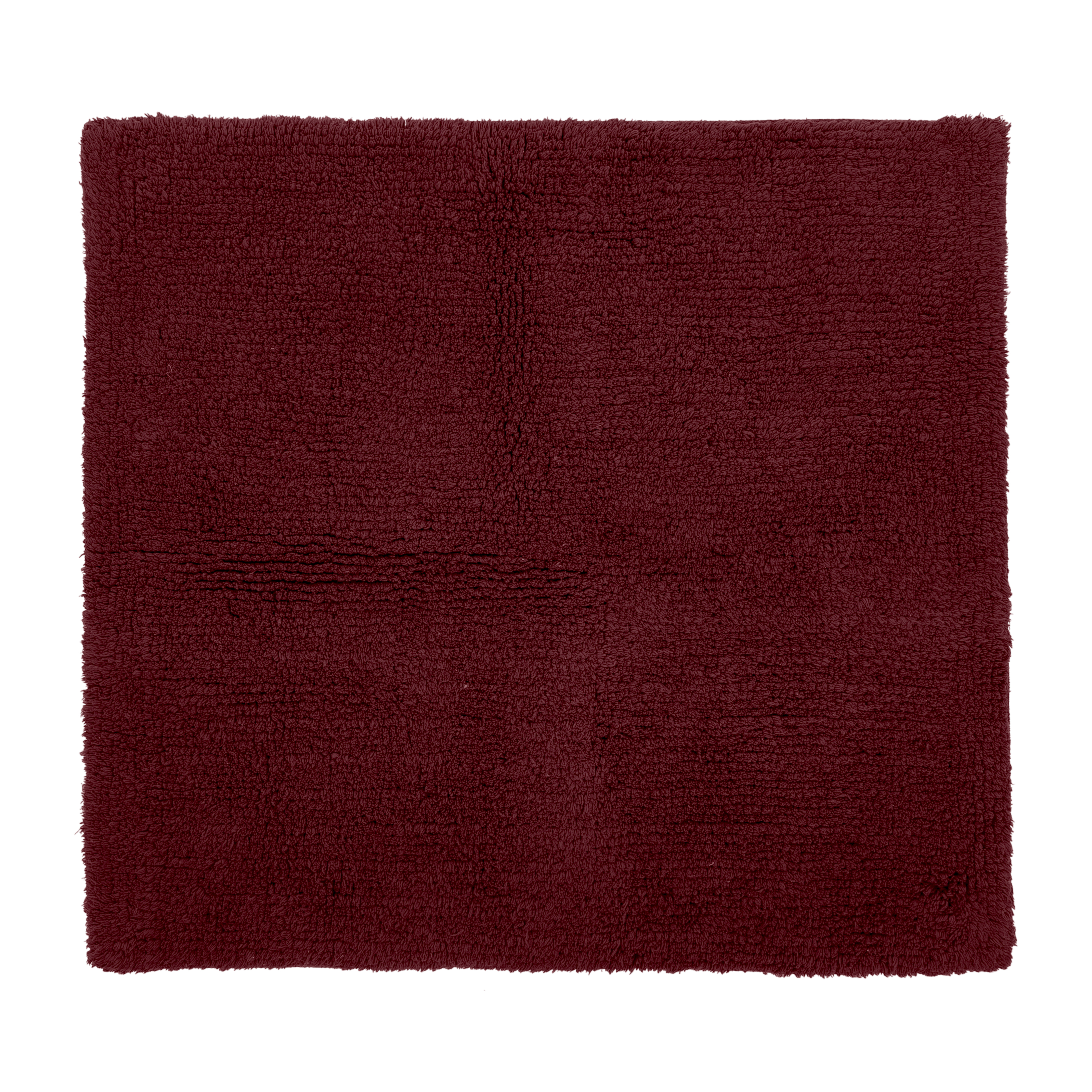 RIVA tapis de bain - coton antidérapant, 60x60cm, pomegranate