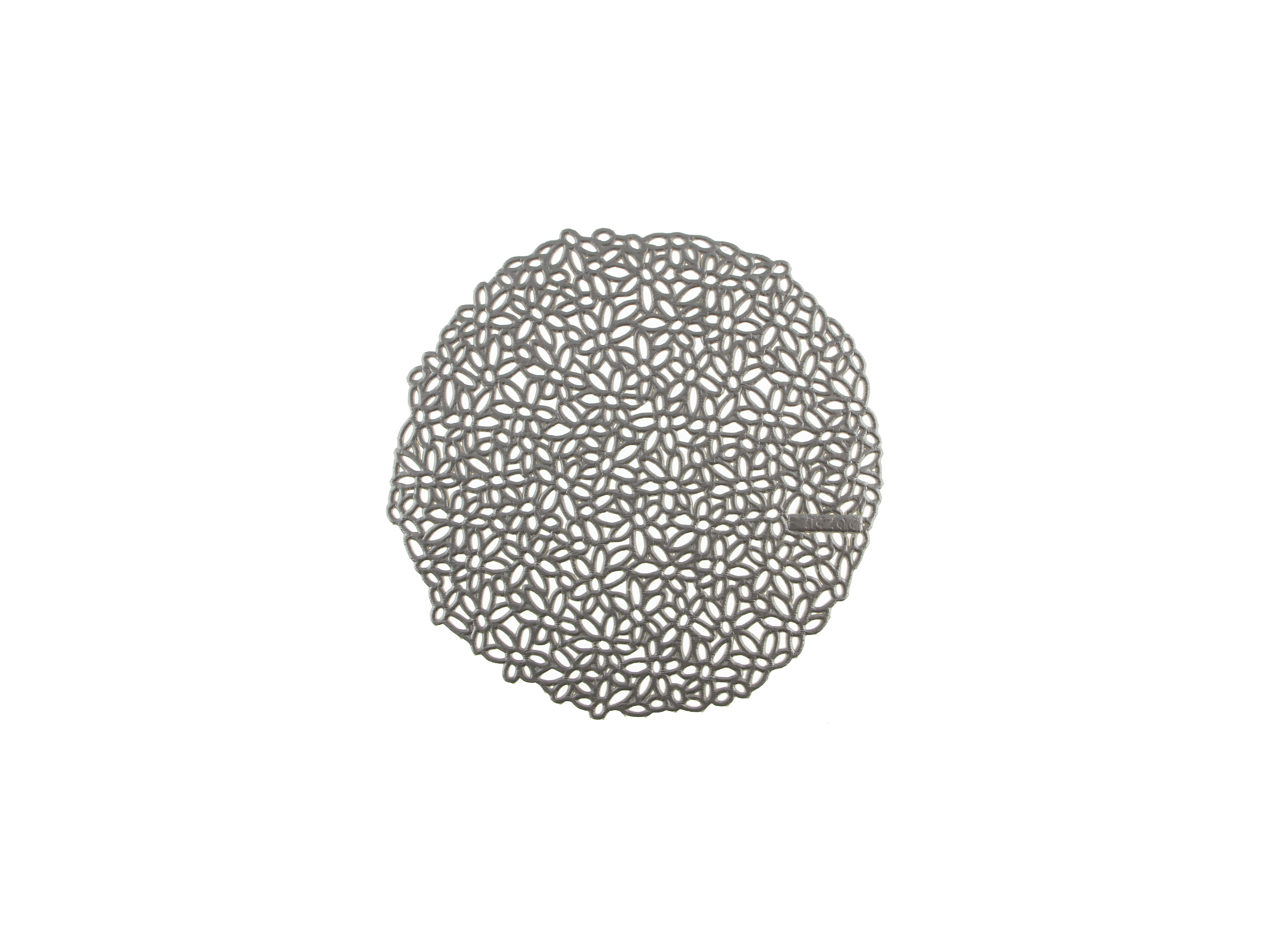 Sous-verre flower, 12.7 cm, gris, SET4