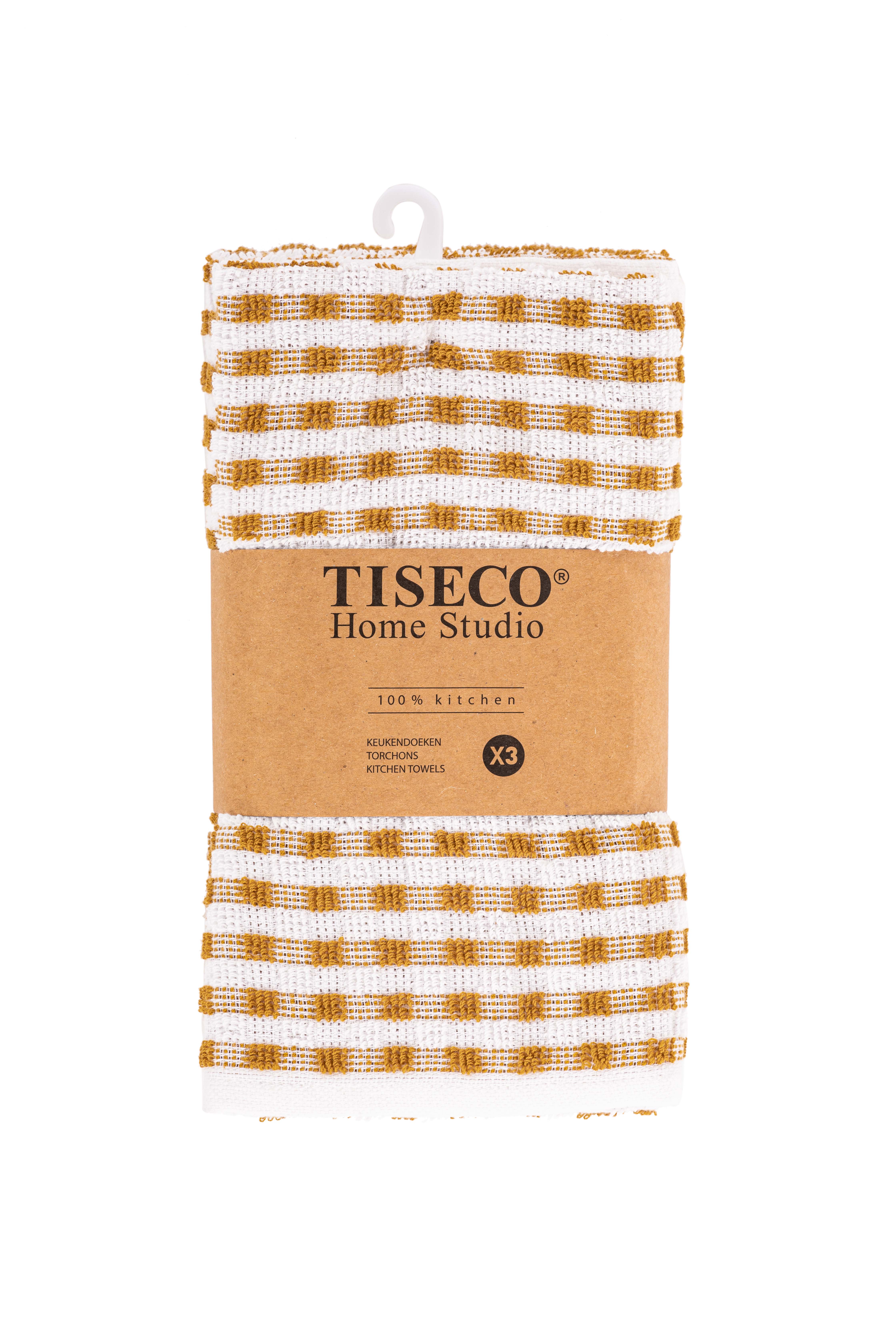 Torchon OMAN - SET/3 - 50x70 cm, camel