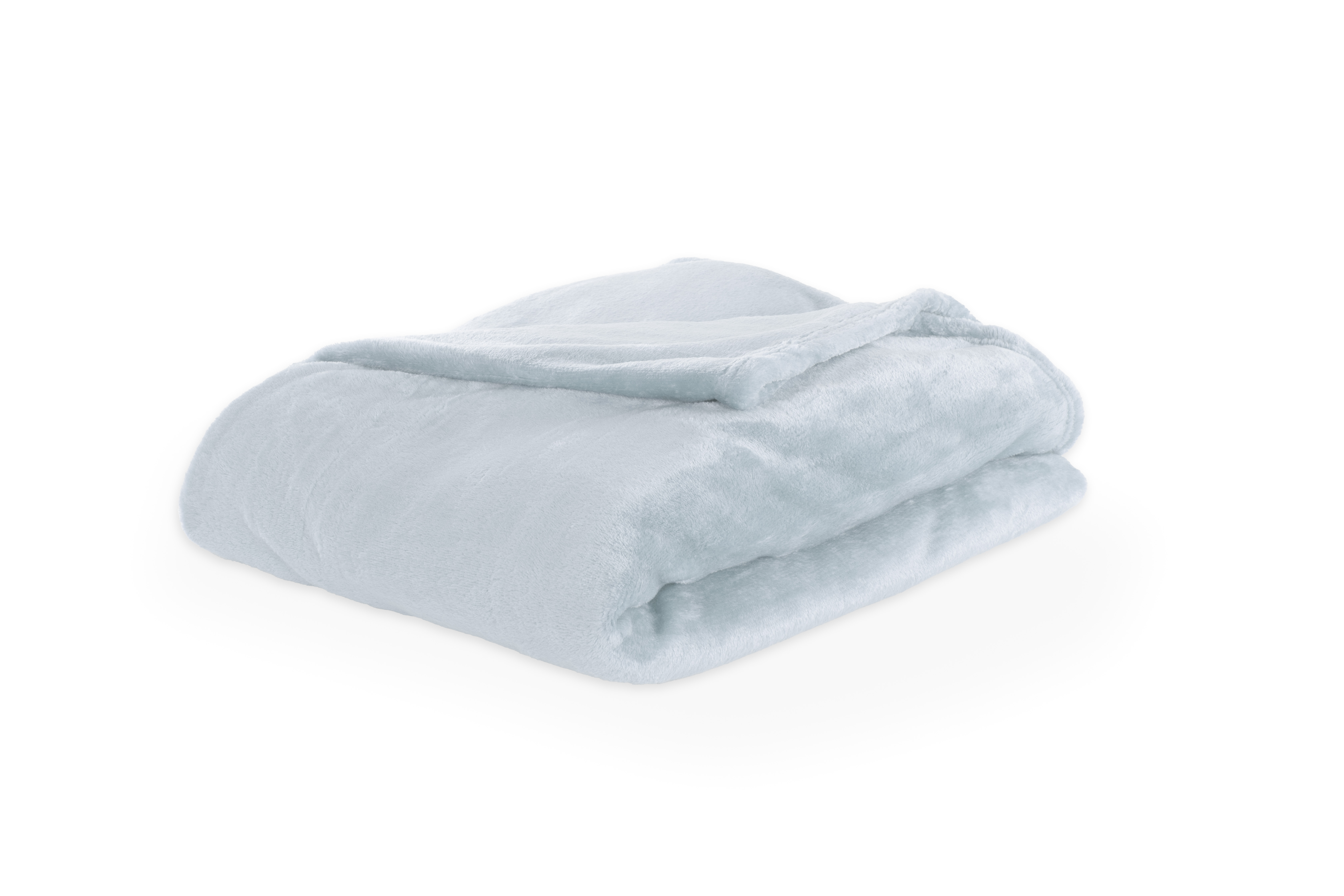 Plaid COSY DELUX - Microflanelle - 240x220 cm, silver blue