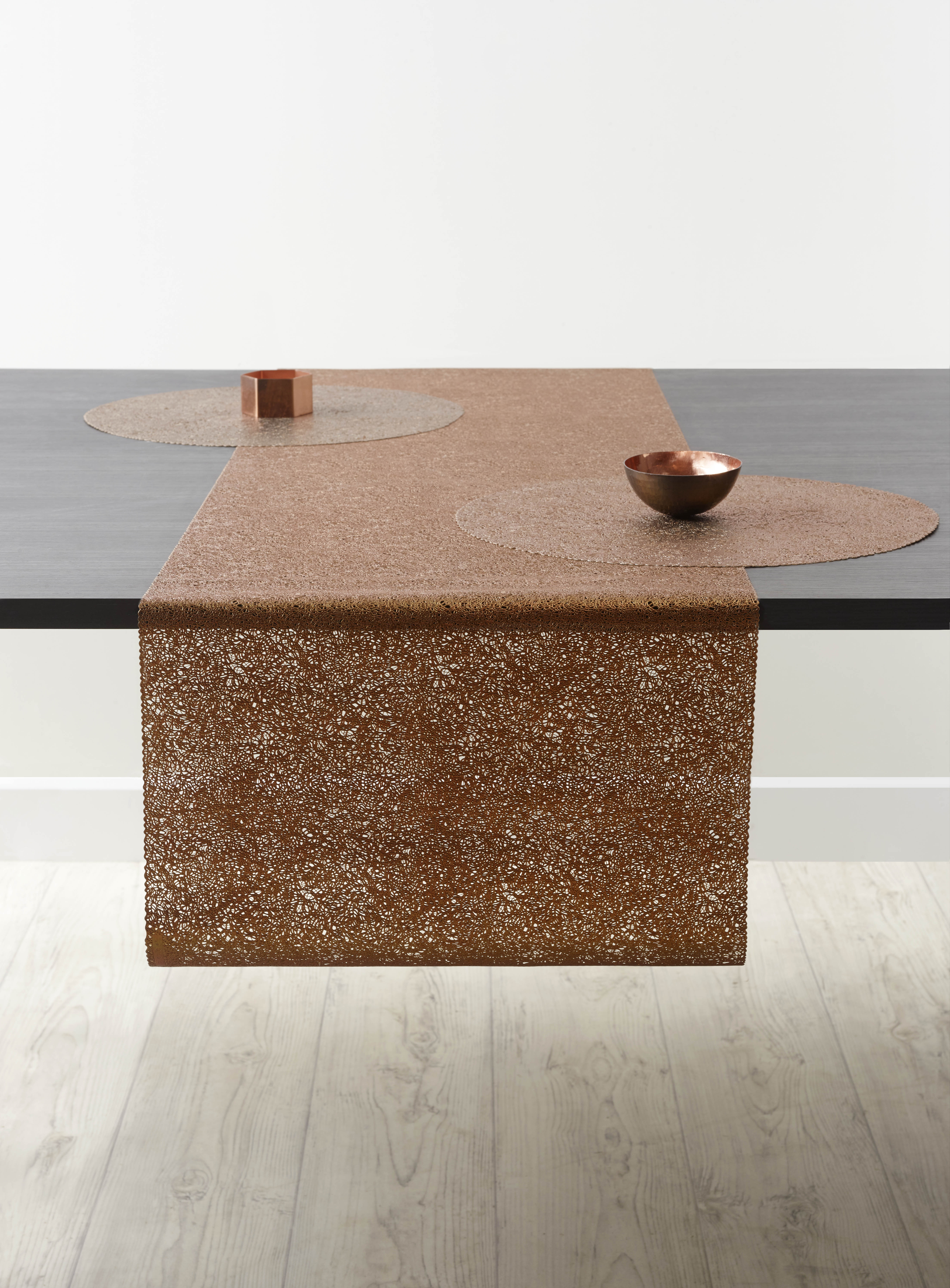 Table runner spaghetti, 45x150 cm, copper