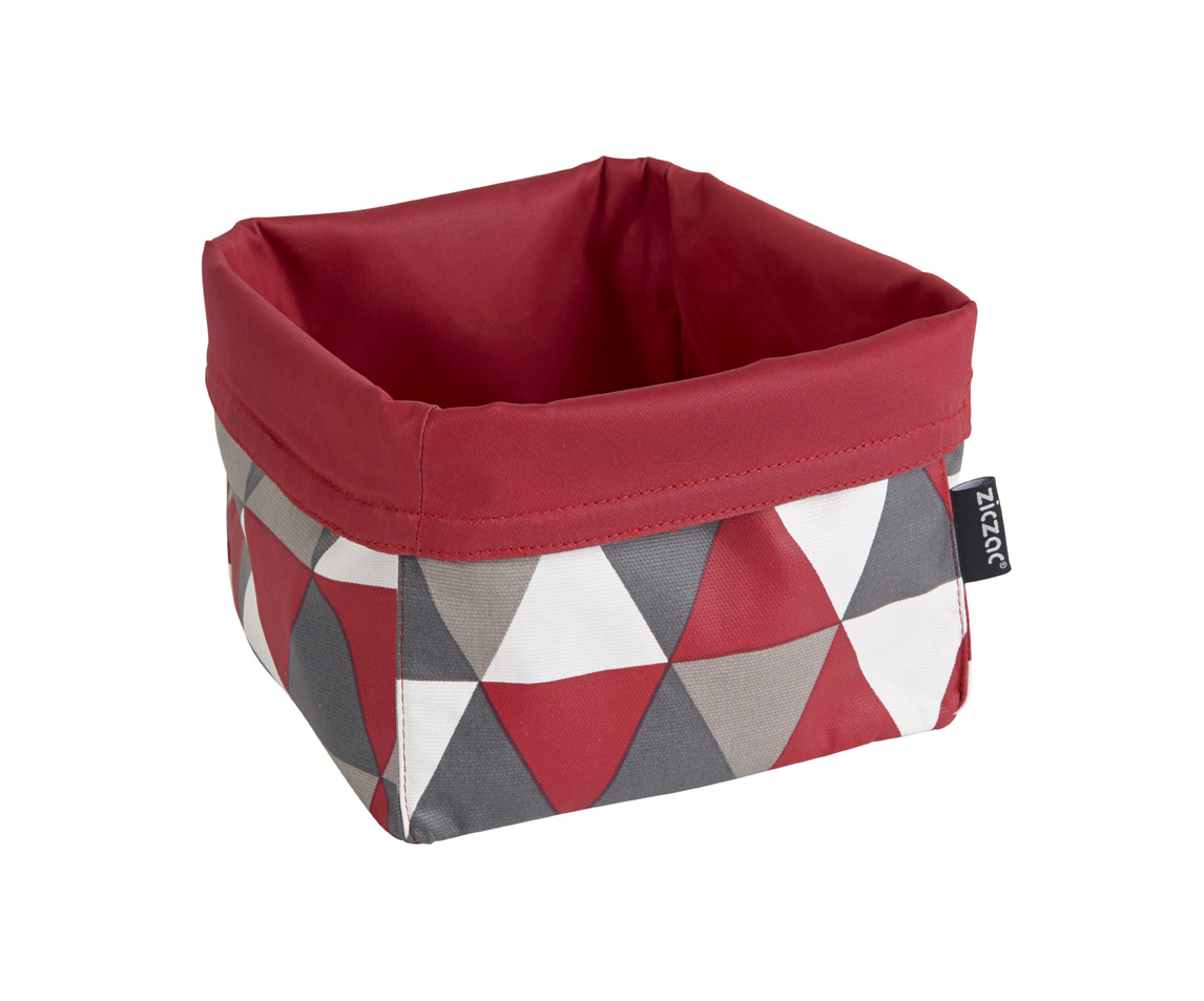 Breadbasket shape, PU coated both sides, red