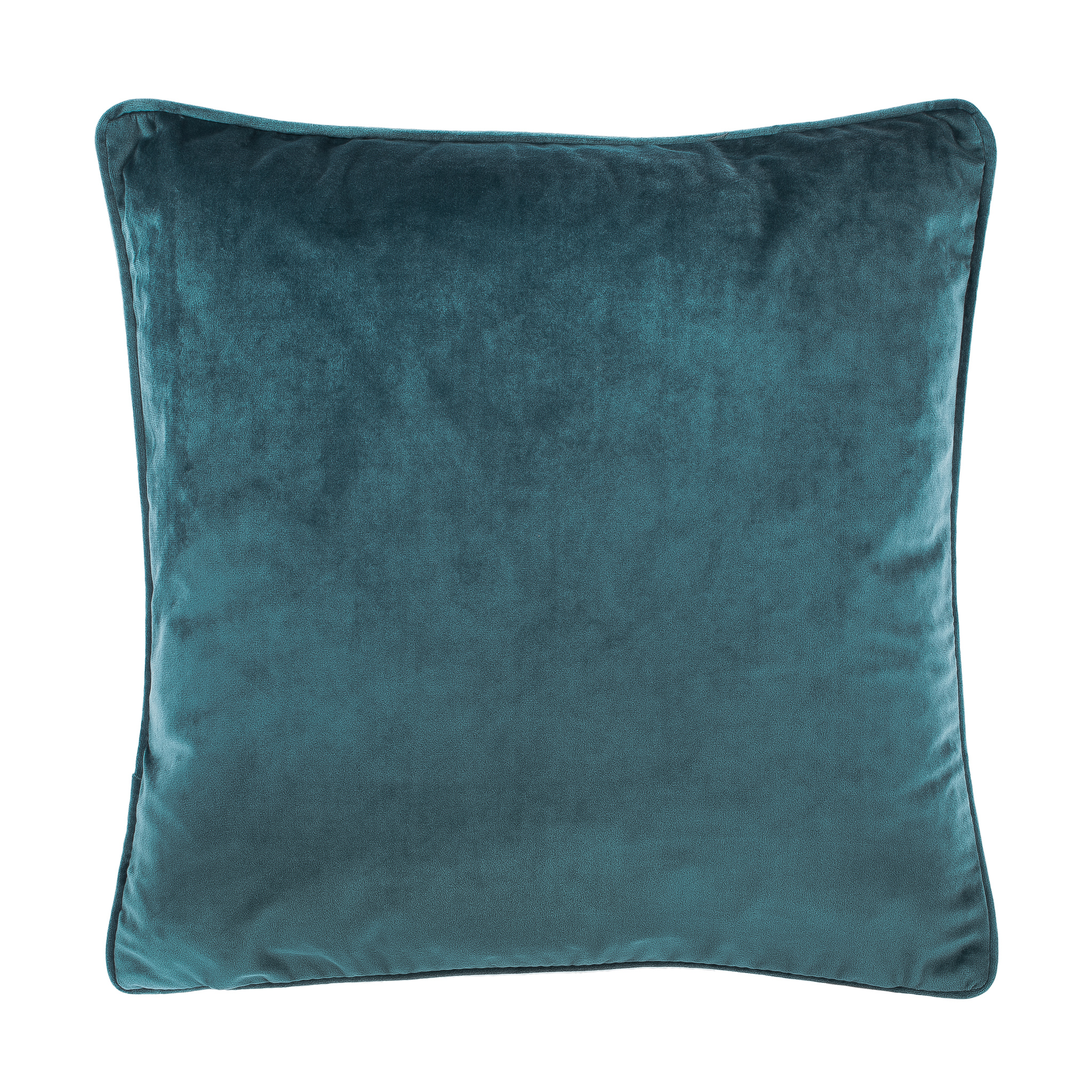 Kussen (gevuld) Microvelvet coral blue 60X60CM