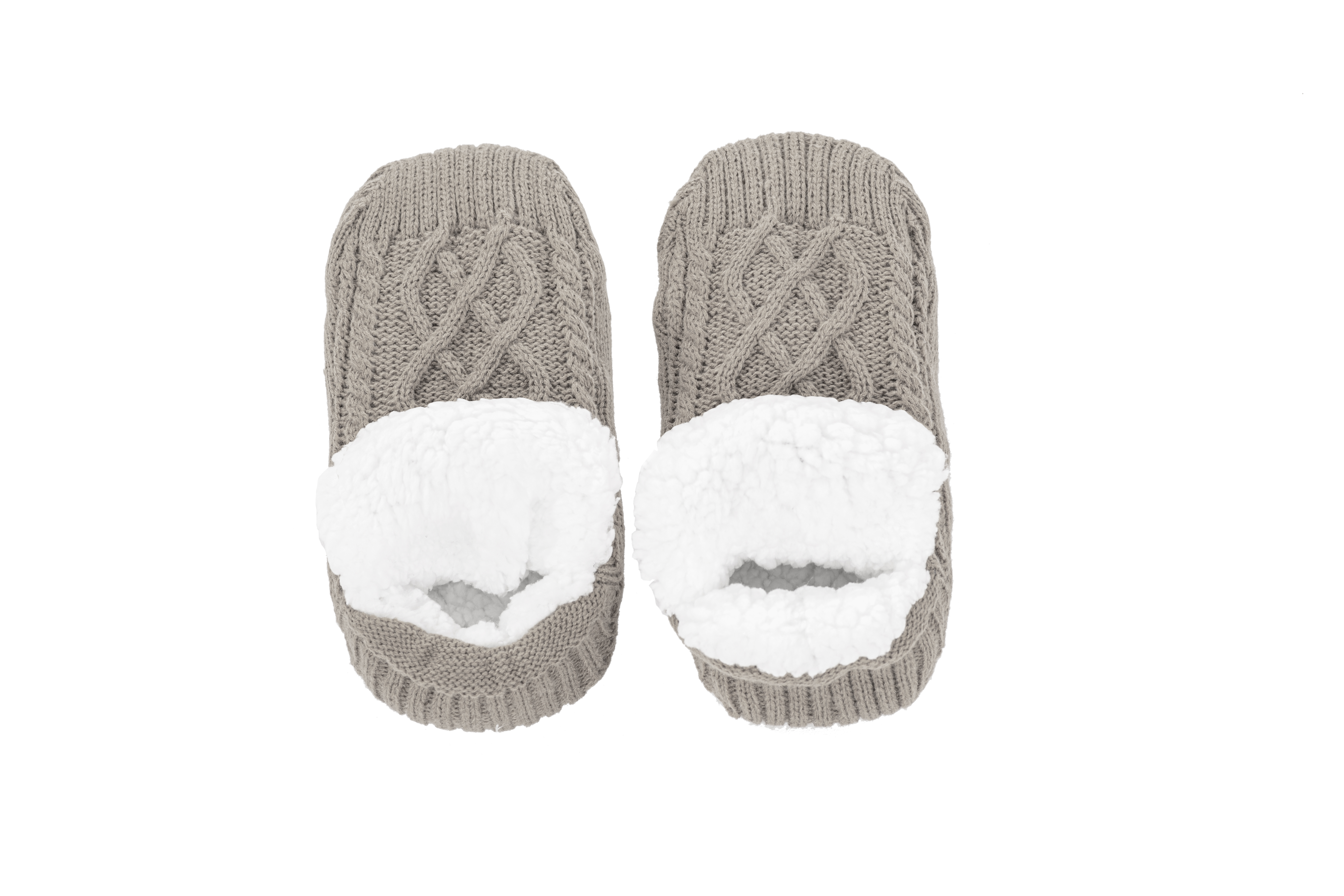 Chaussettes tricotées COSY, S/M  (35-38) - L=24cm, taupe