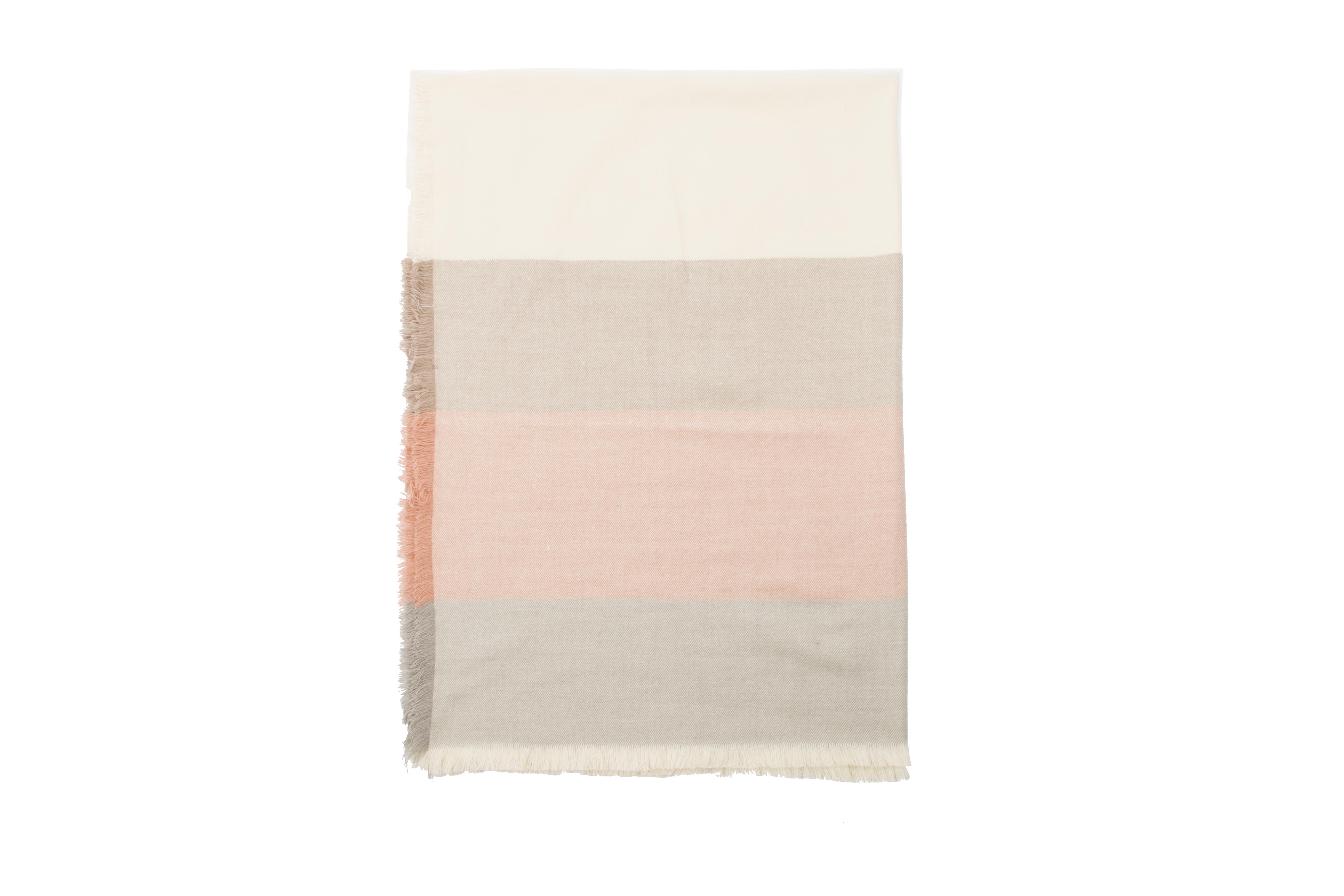 Plaid acrylic STRIPE, 130x180cm, pink