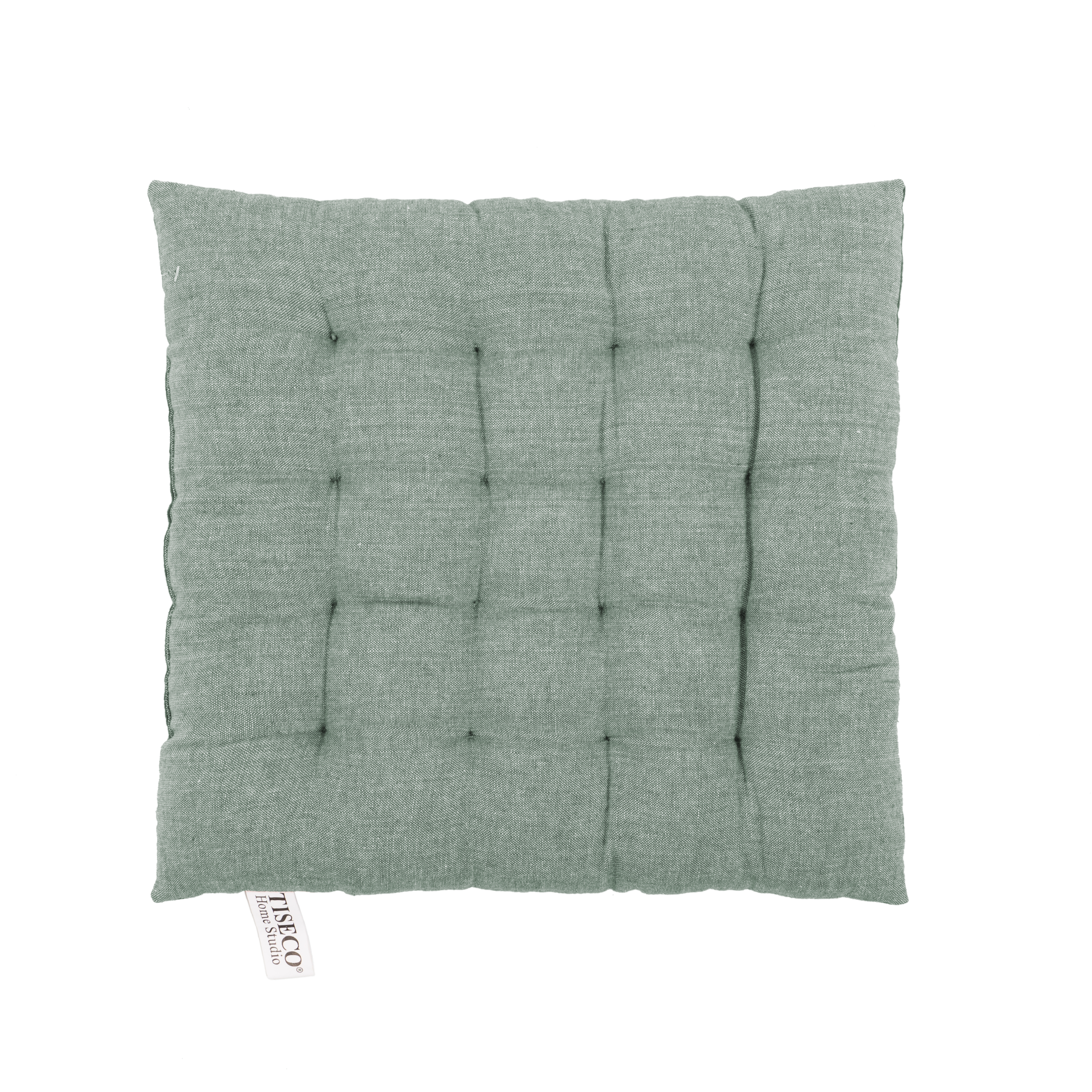 Galette de chaise CHAMBRAY 40x40cm -16 thuck, vert