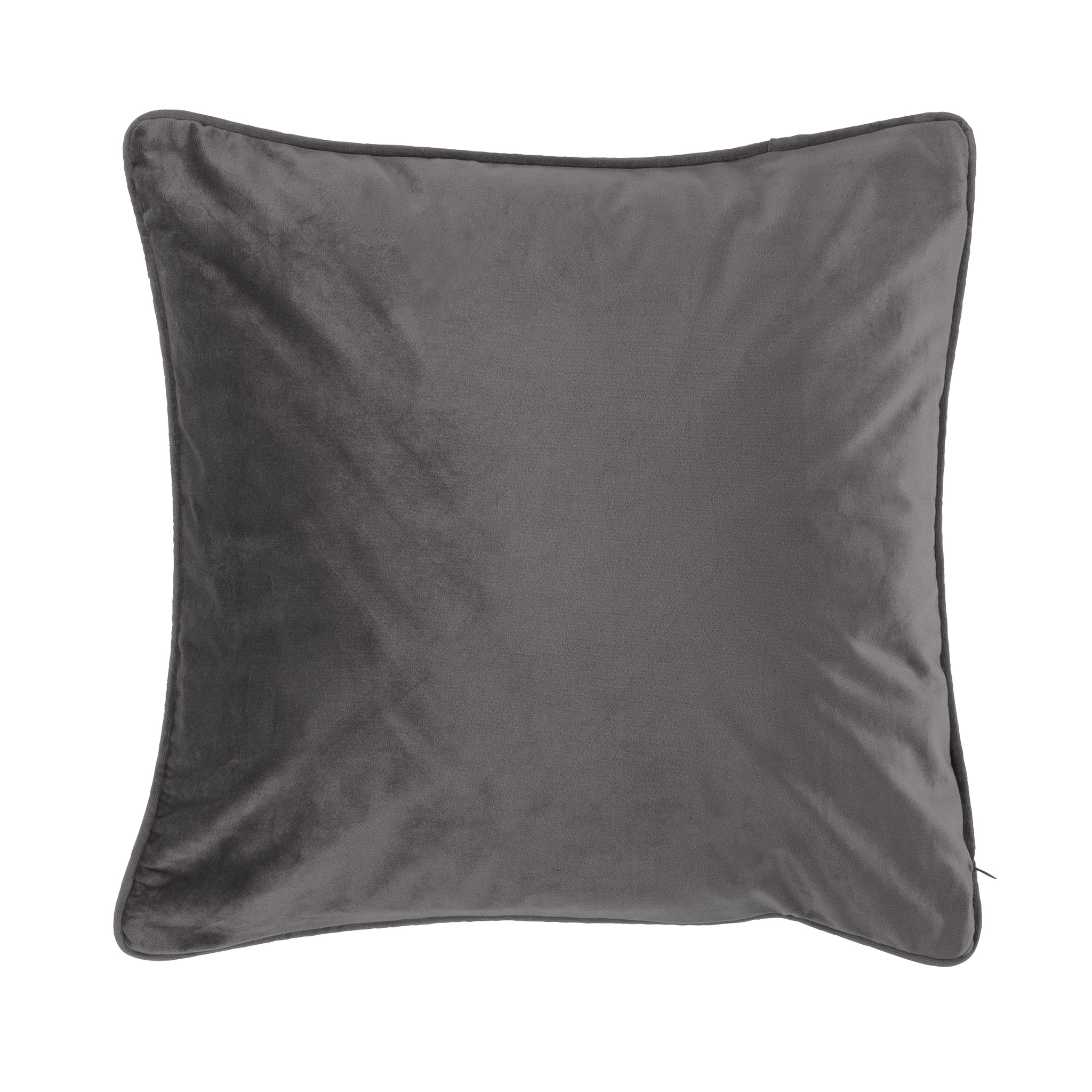 Coussin (rempli) Microvelvet 45X45CM, dark grey