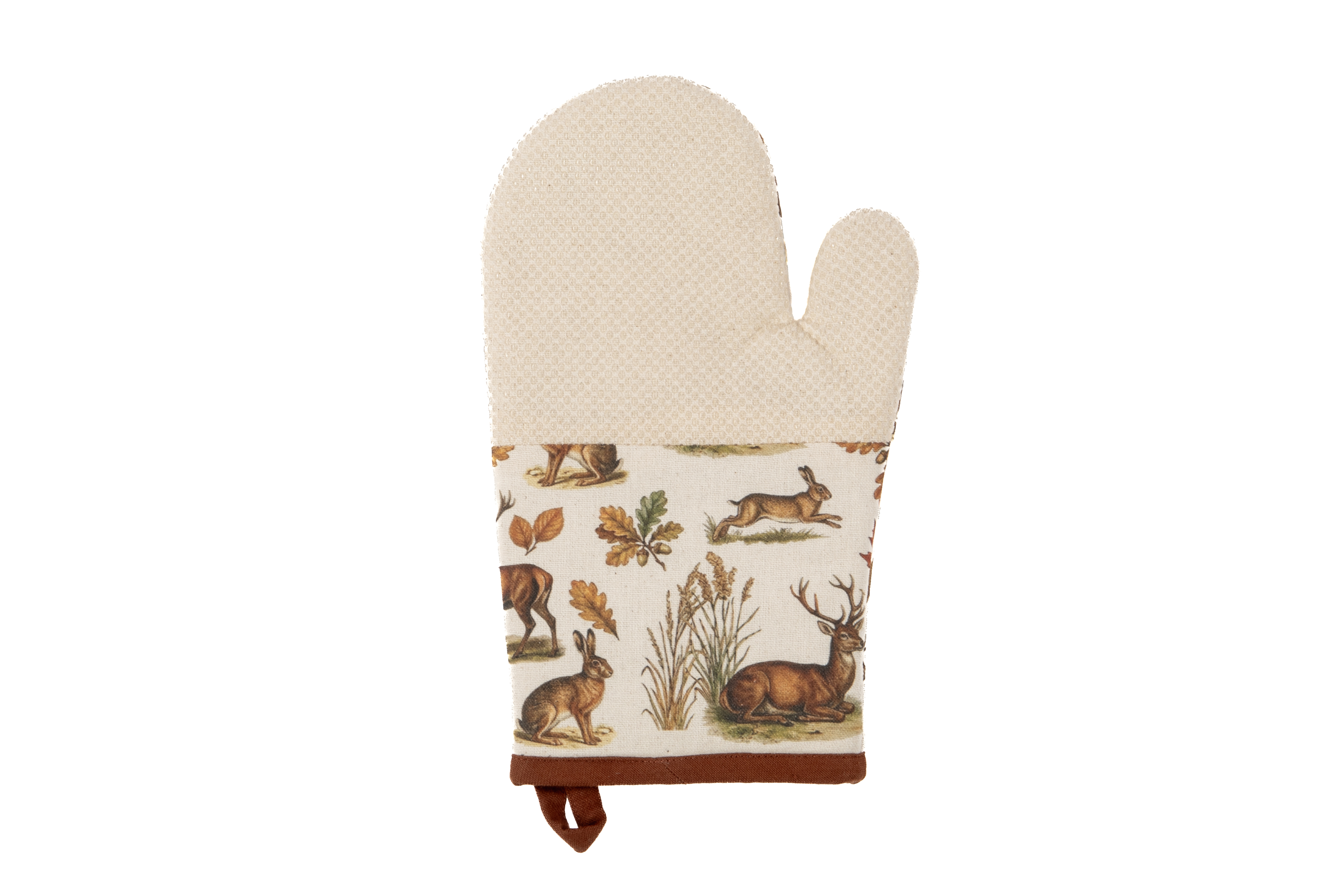 Oven glove (1L+1R) VIVA, 18x28 cm, deer & hare