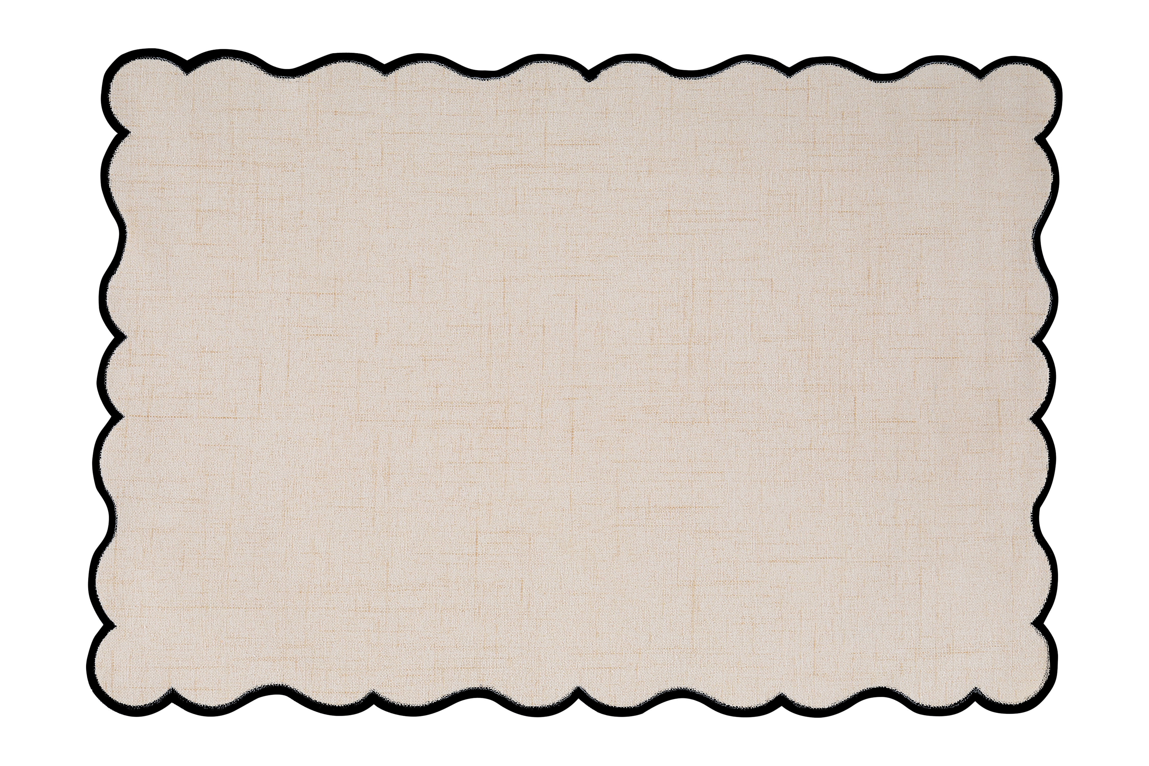 Placemat NOURA - linnen - 30x43 cm, zwart