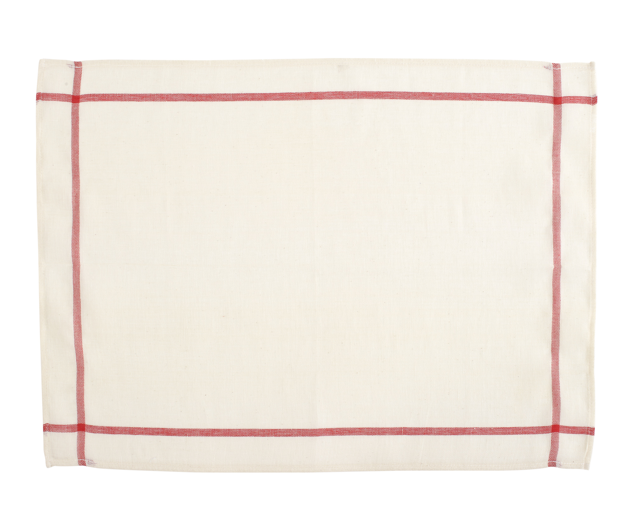 Etamine doek - 54x75 cm, rood/wit