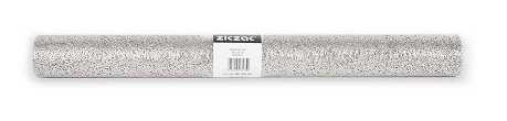 Table runner spaghetti, 45x150 cm, silver
