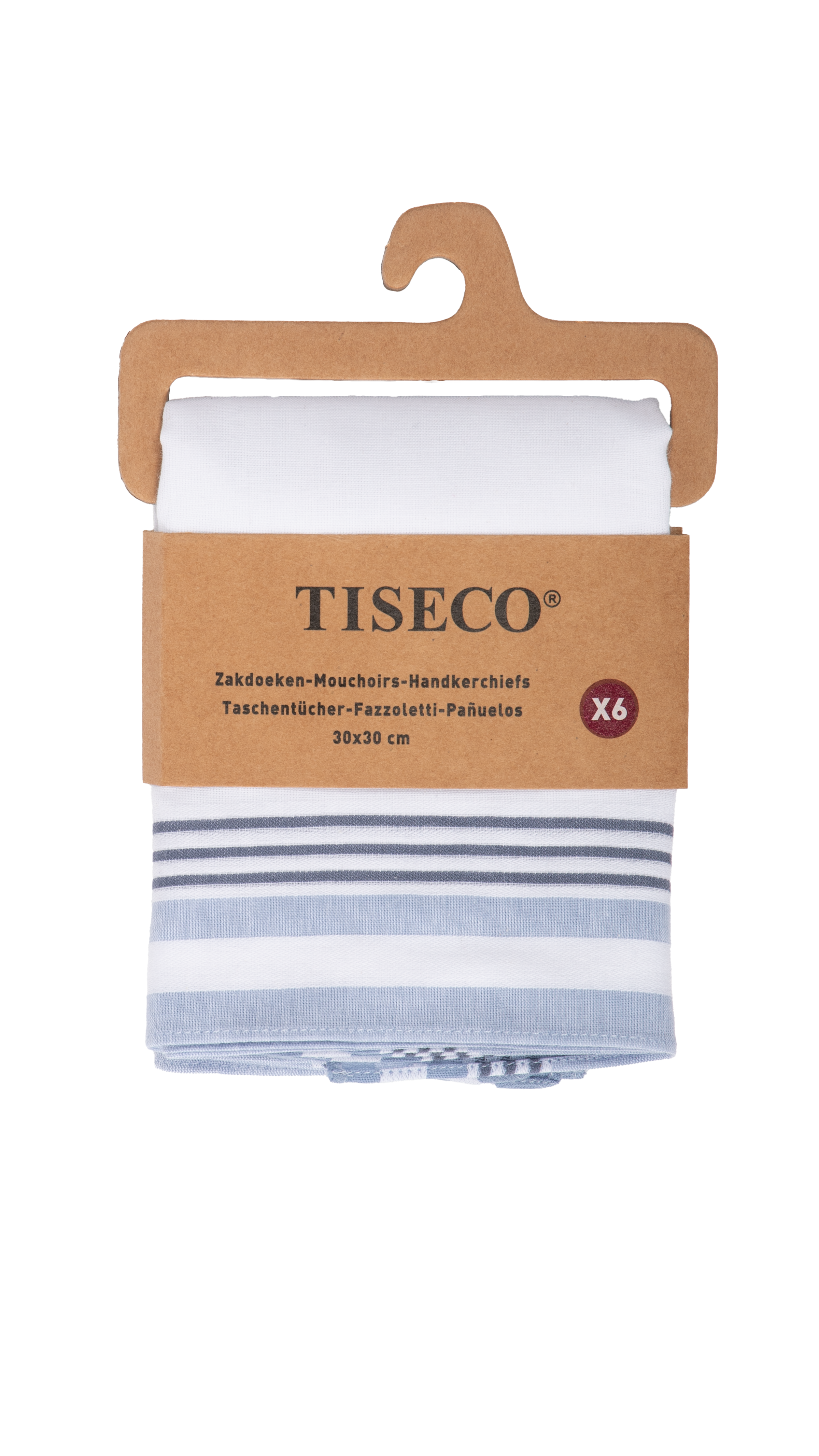 Ladies handkerchiefs ALTA 2 - SET/6 - 30x30 cm, indigo