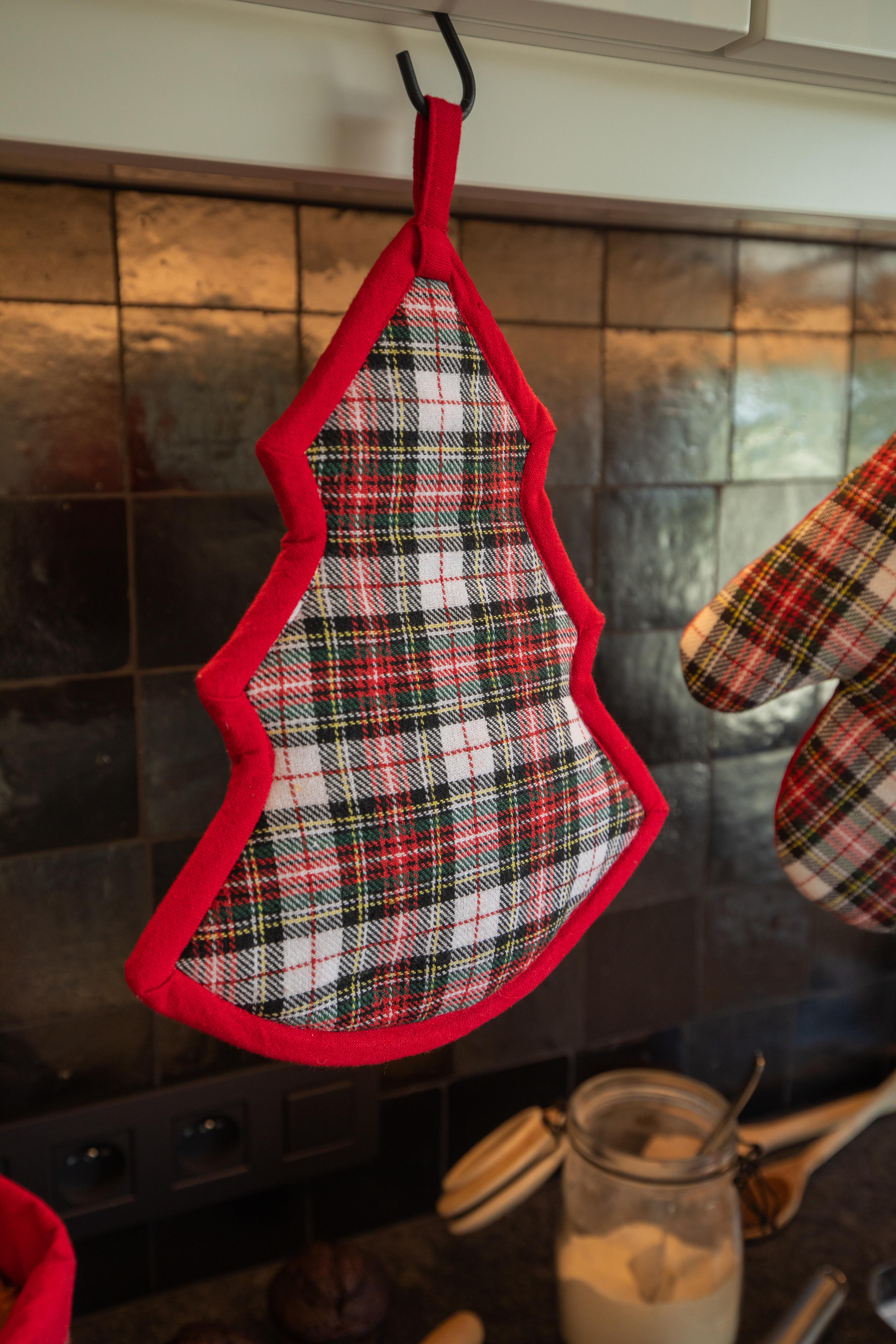 Potholder XMAS24 - Christmas - 23x30 cm, red