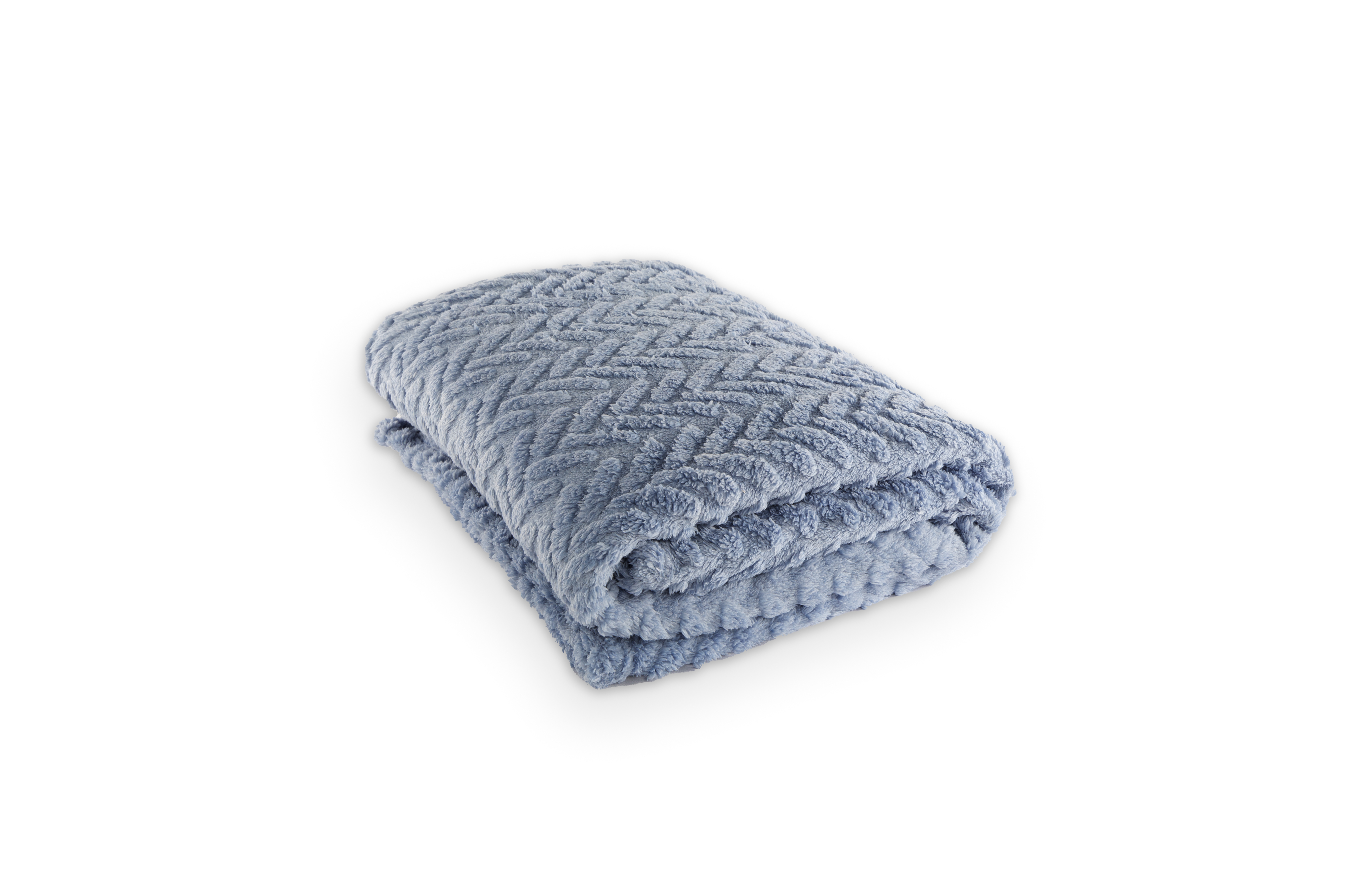 Plaid RENA HERRINGBONE - 150x200 cm, bleu