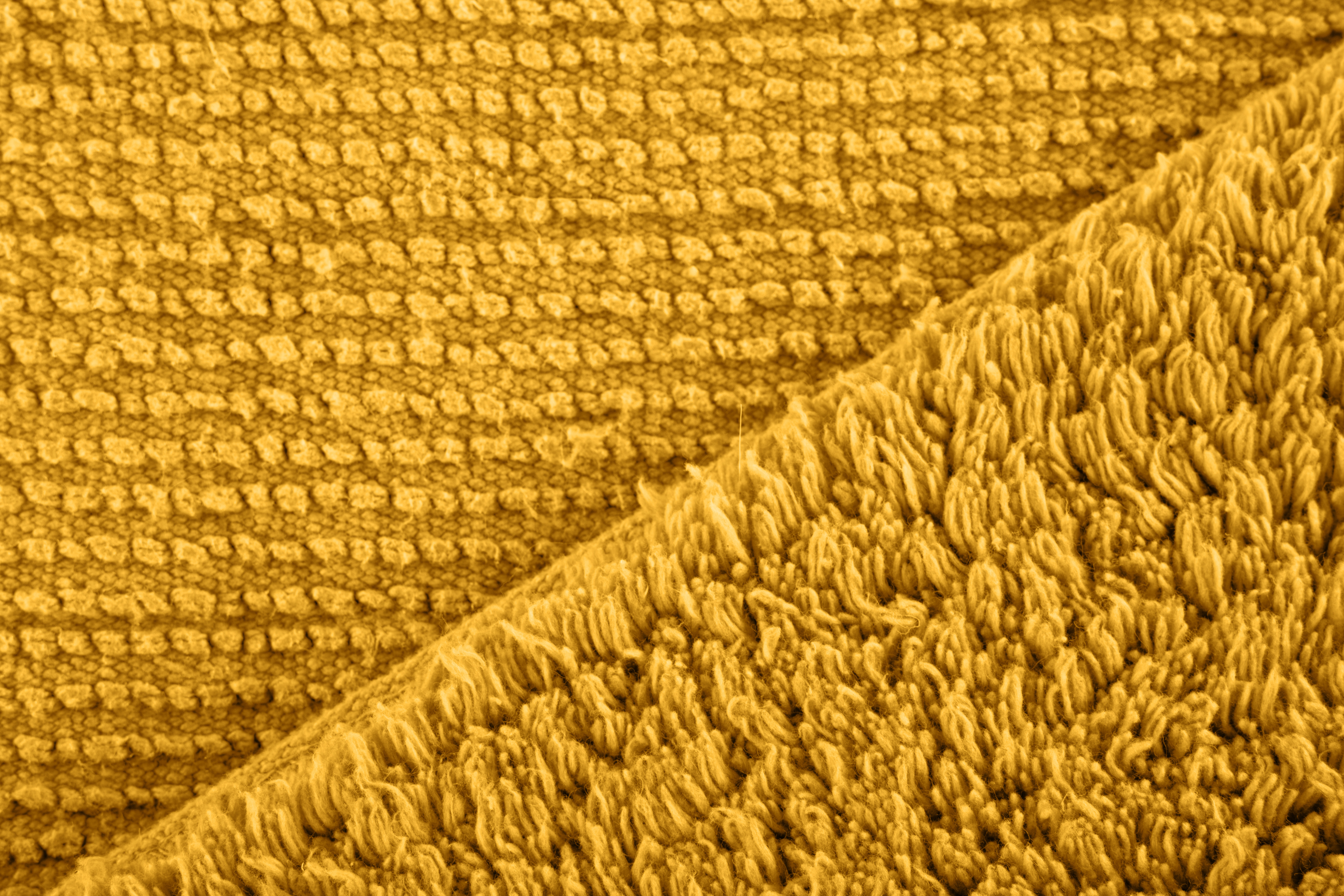 Tapis de bain RIVA - Coton - Antidérapant - 60x100 cm, jaune