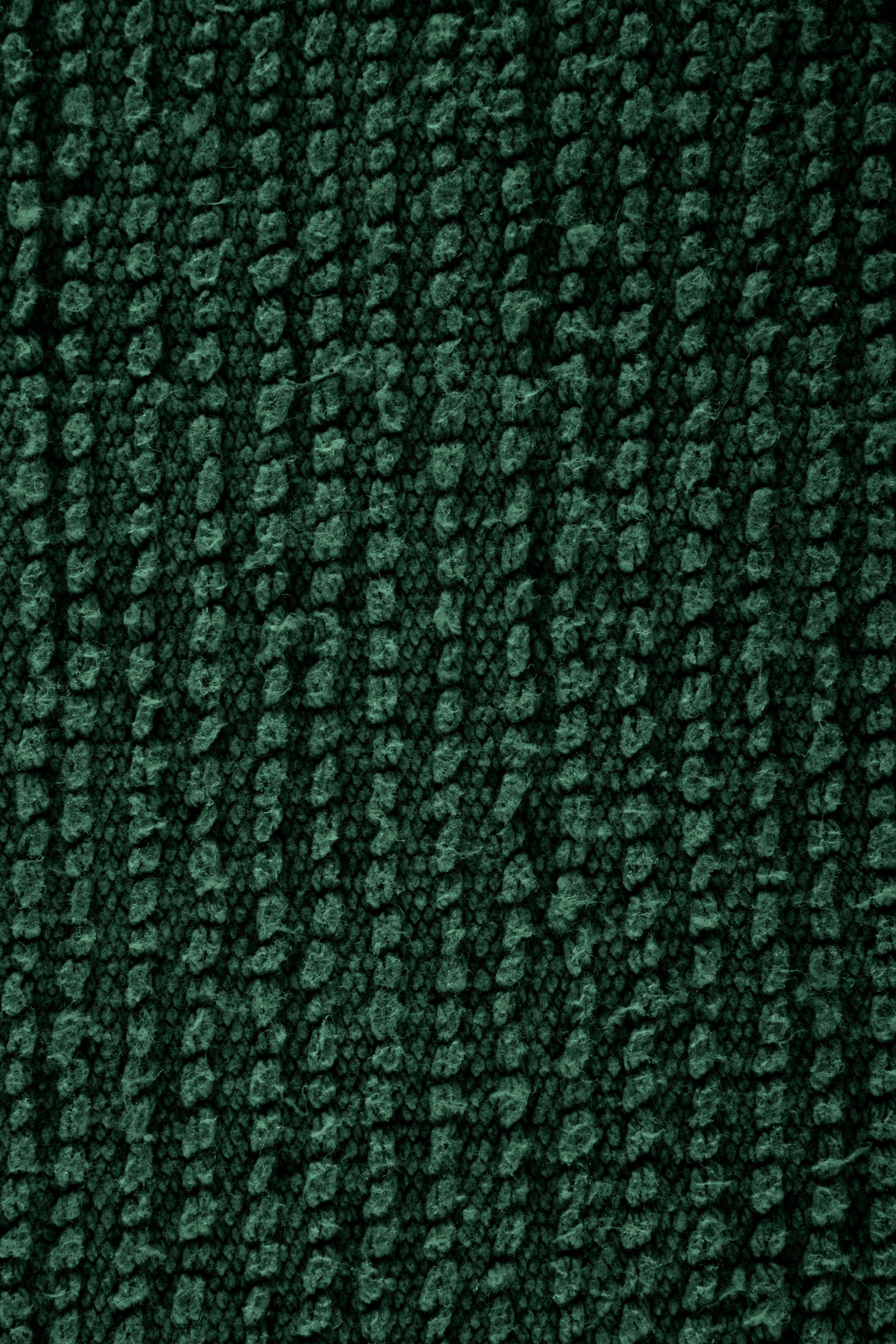 RIVA bath carpet - cotton anti-slip, 60x60cm, dark green