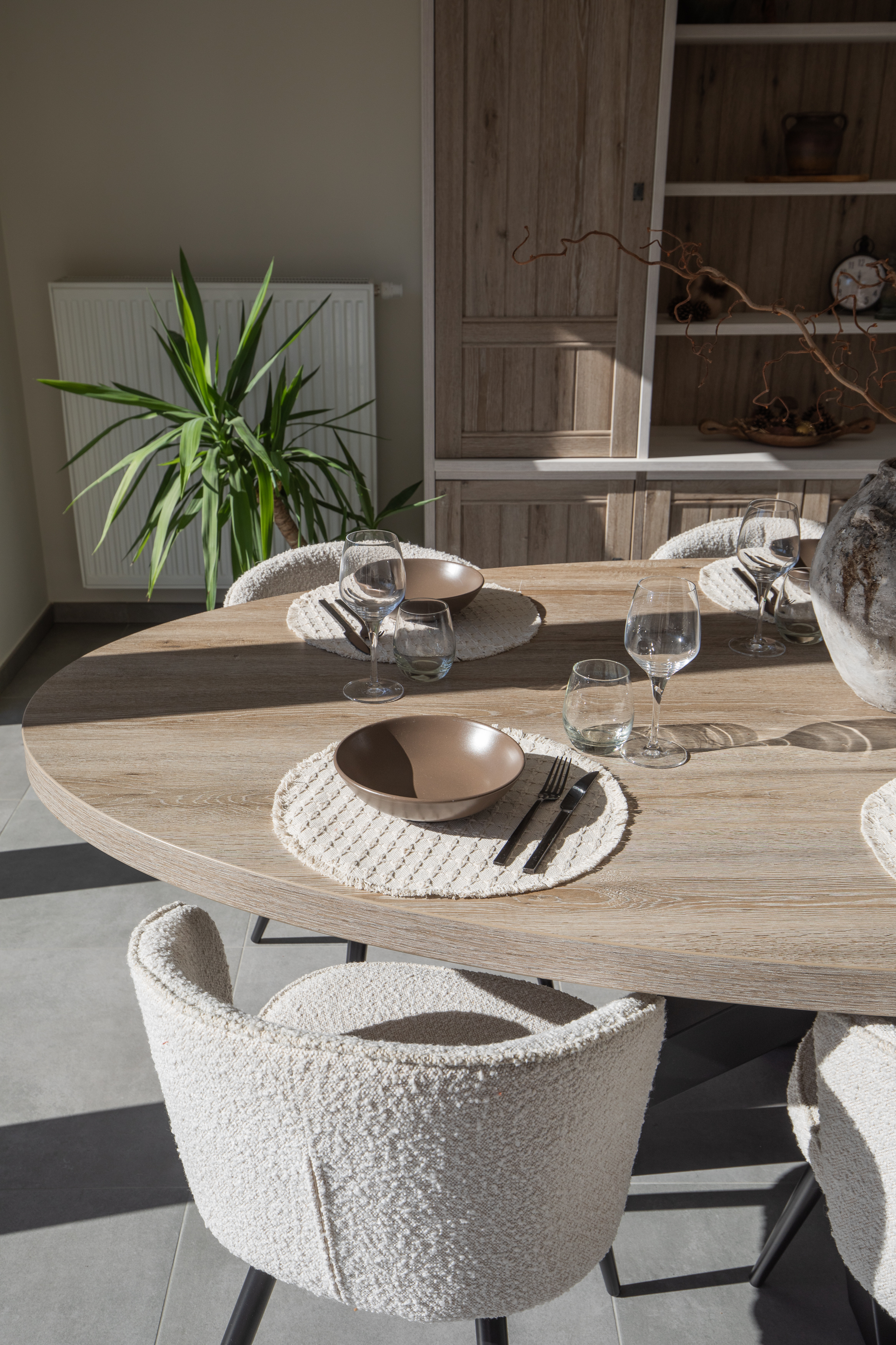 Placemat YUNA - Dia 38 cm - Round, natural