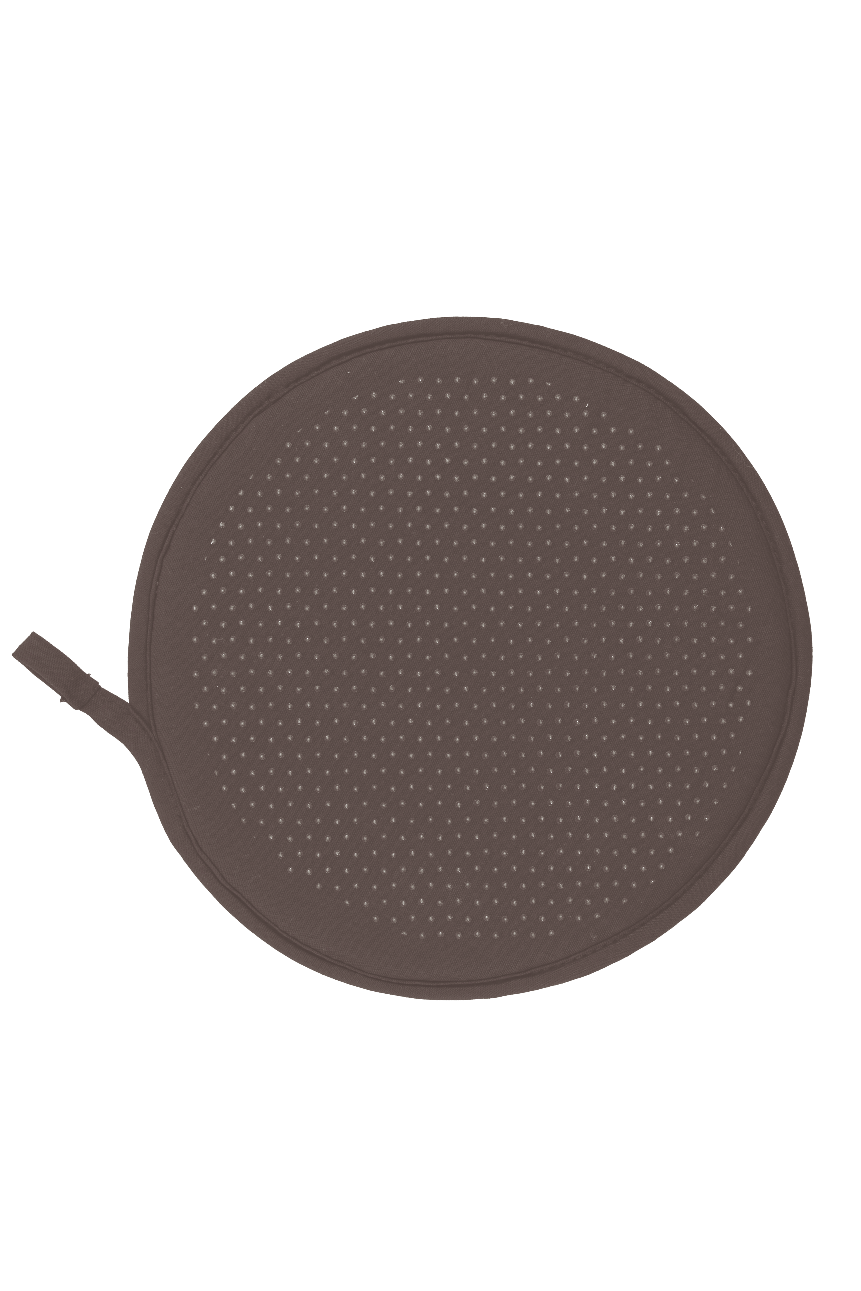 Stoelkussen SUAVE - rond - dia 37cm, bruin
