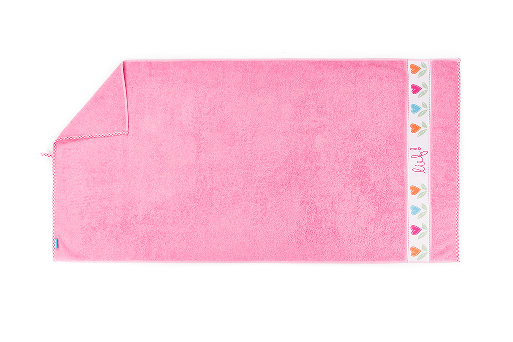 Badhanddoek Girl uni roze, 50x90cm 