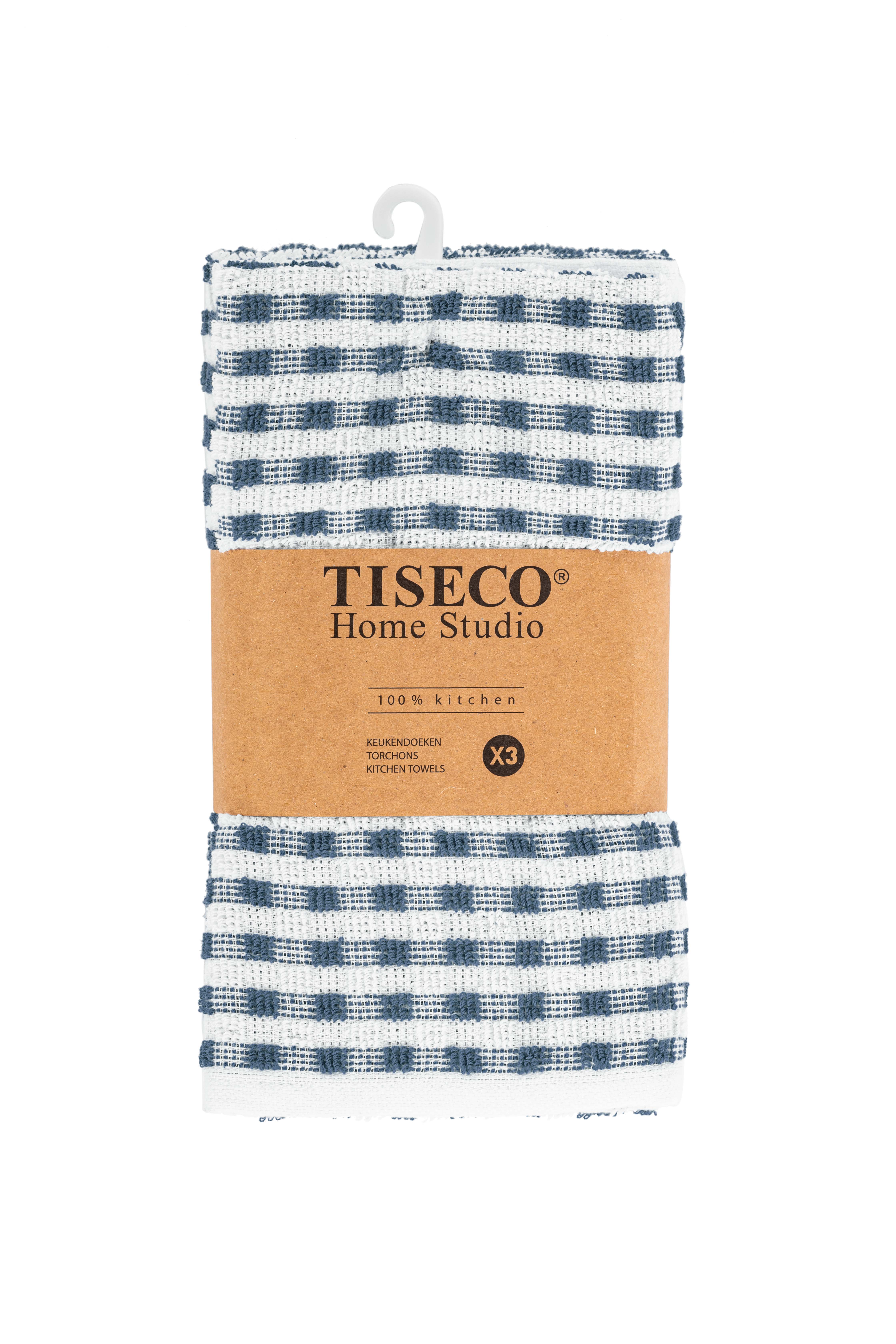 Torchon OMAN - SET/3 - 50x70 cm, blue stone