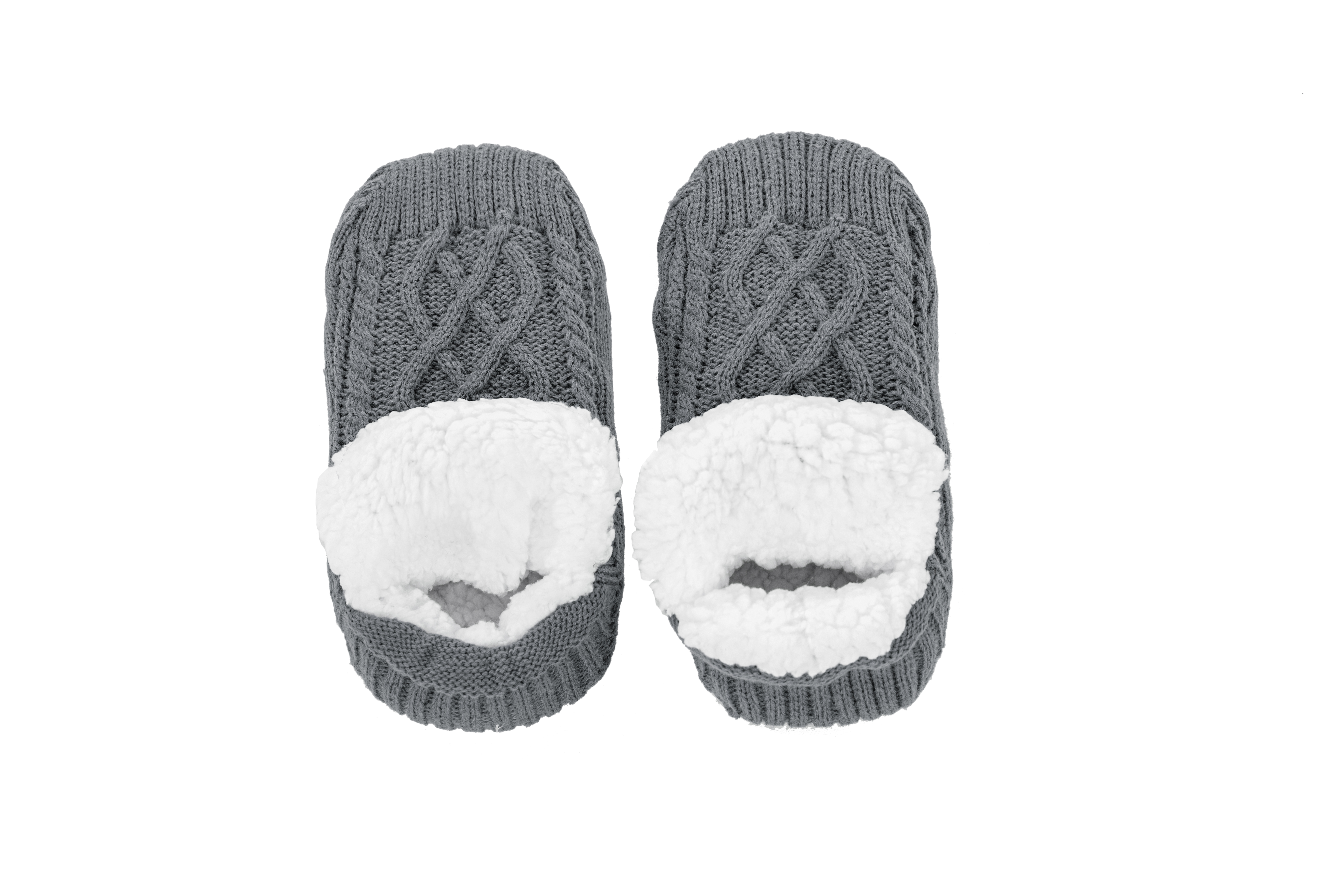 Chaussettes tricotées COSY, M/L  (39-42) - L=26cm, grey