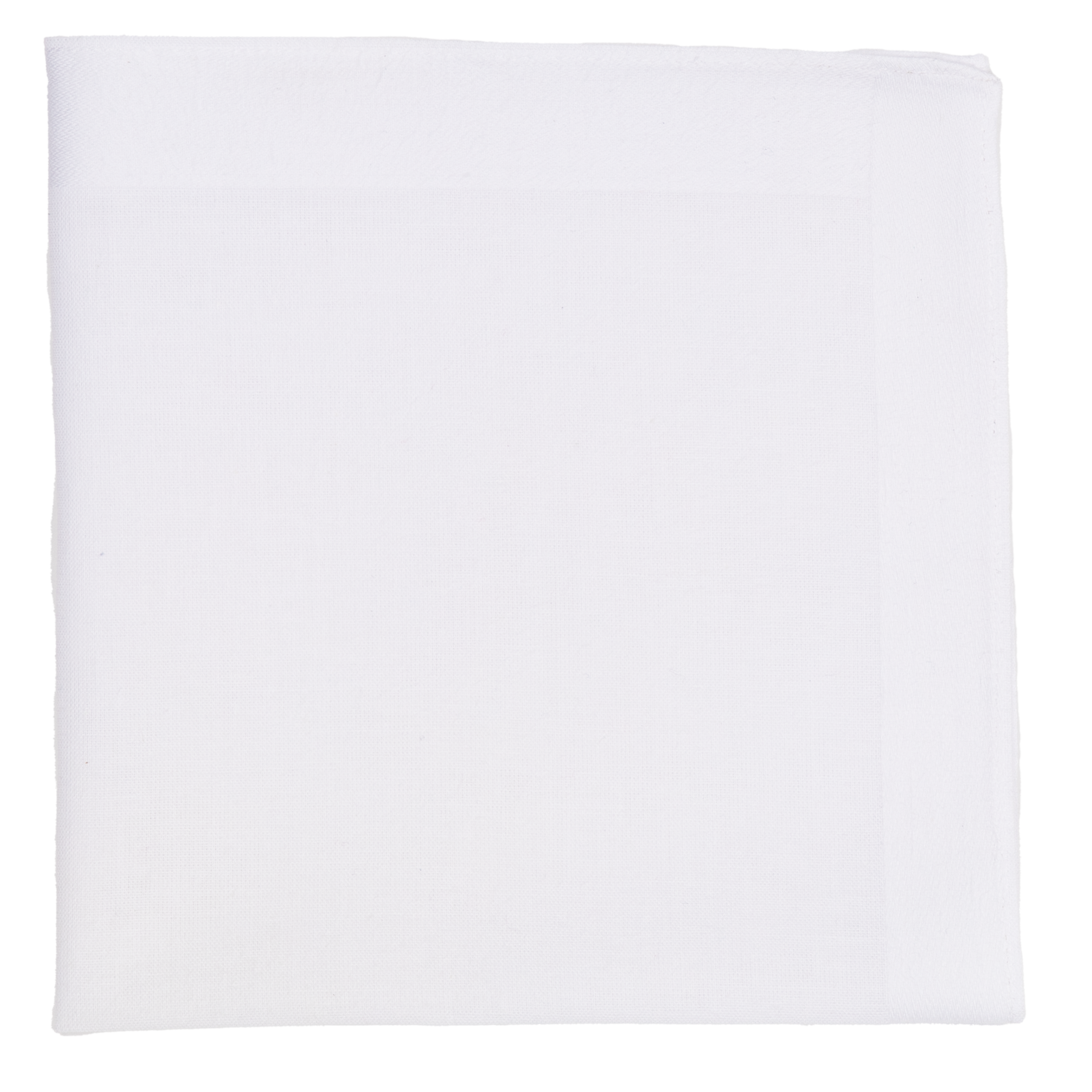 Ladies handkerchief - ALTA 1 - SET/6 - 30x30 cm, white 