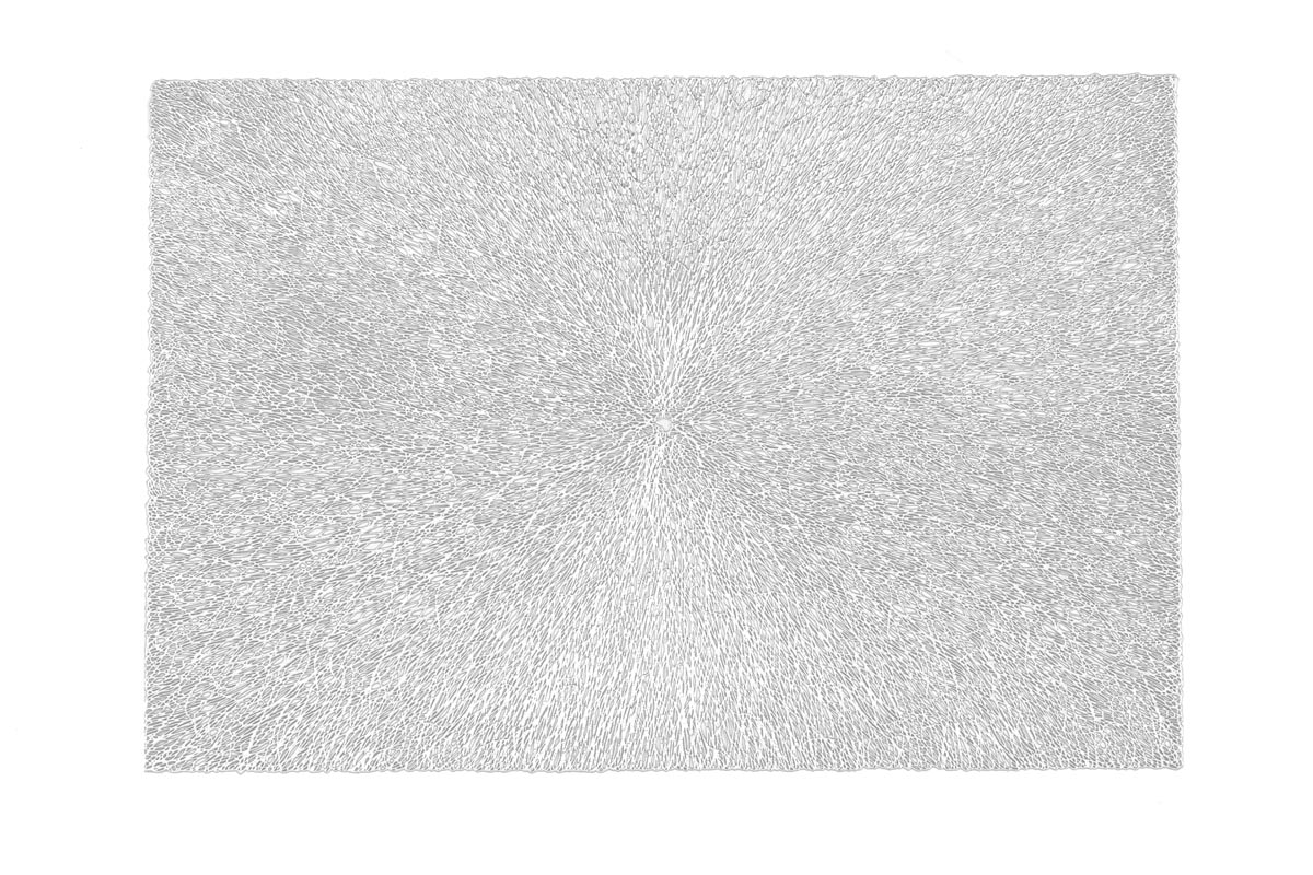 Placemat CAPELINNI, 45x30cm, silver