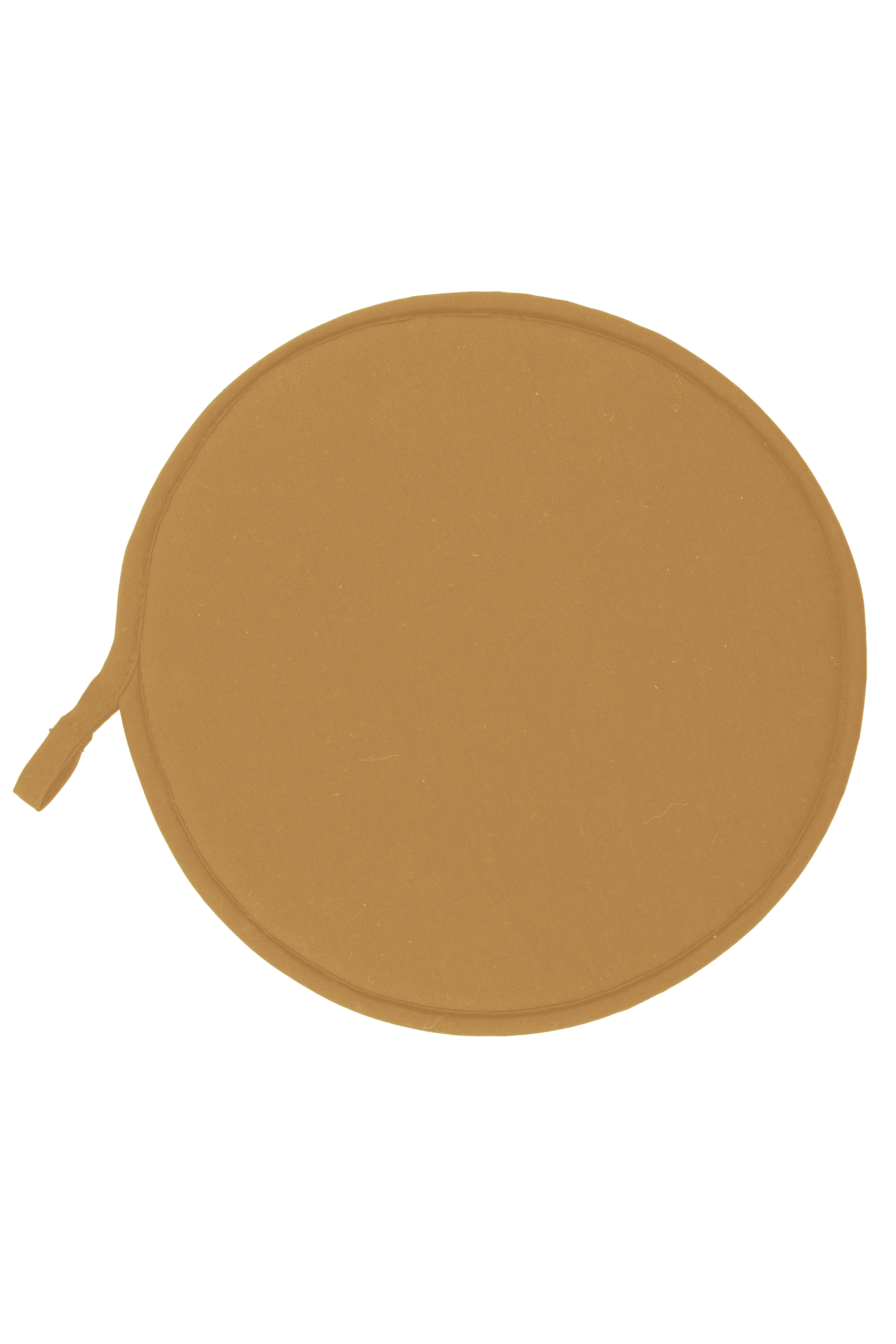 Stoelkussen SUAVE - rond - dia 37cm, badhami geel