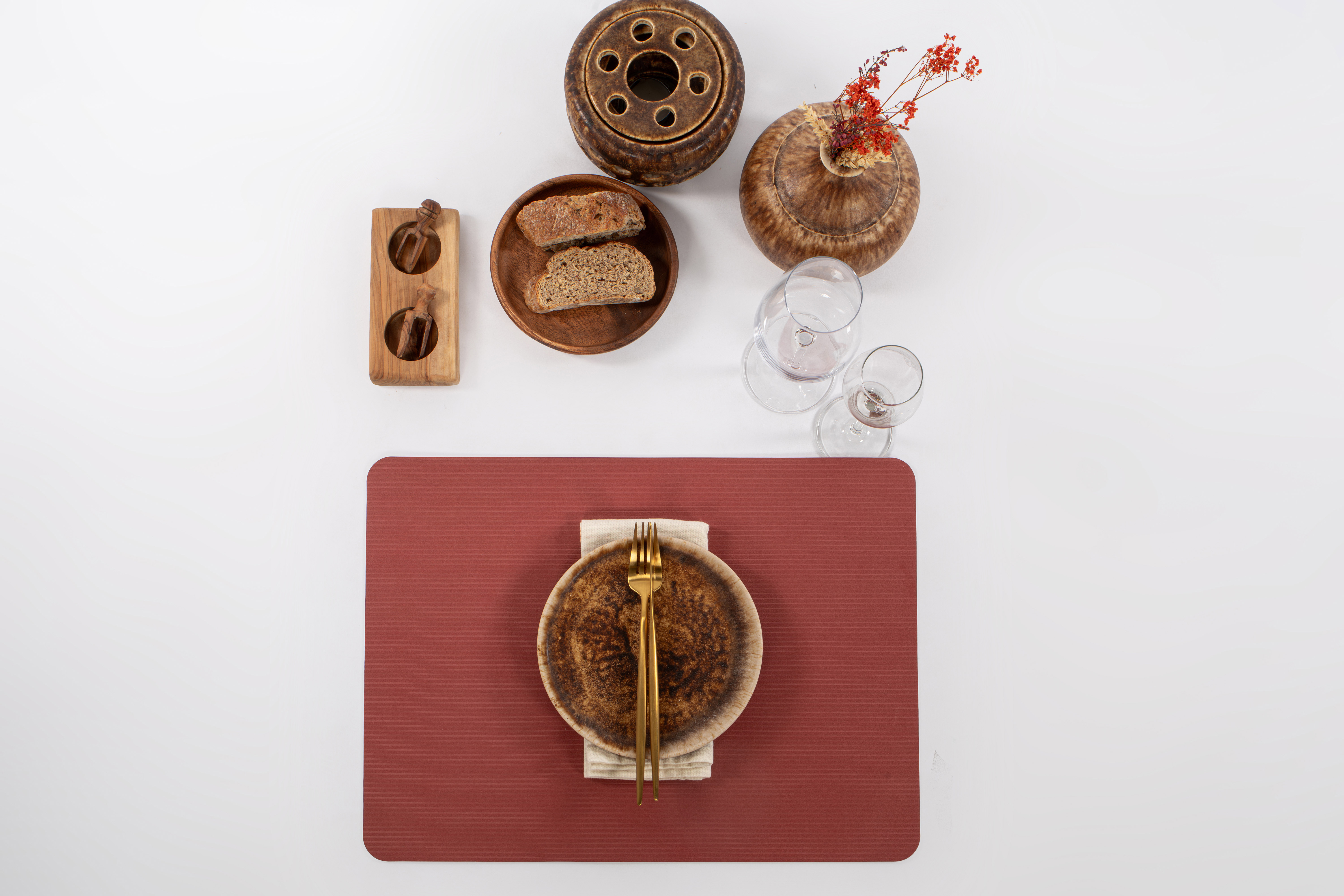 Placemat RIBBO - 33x45 cm, terracotta