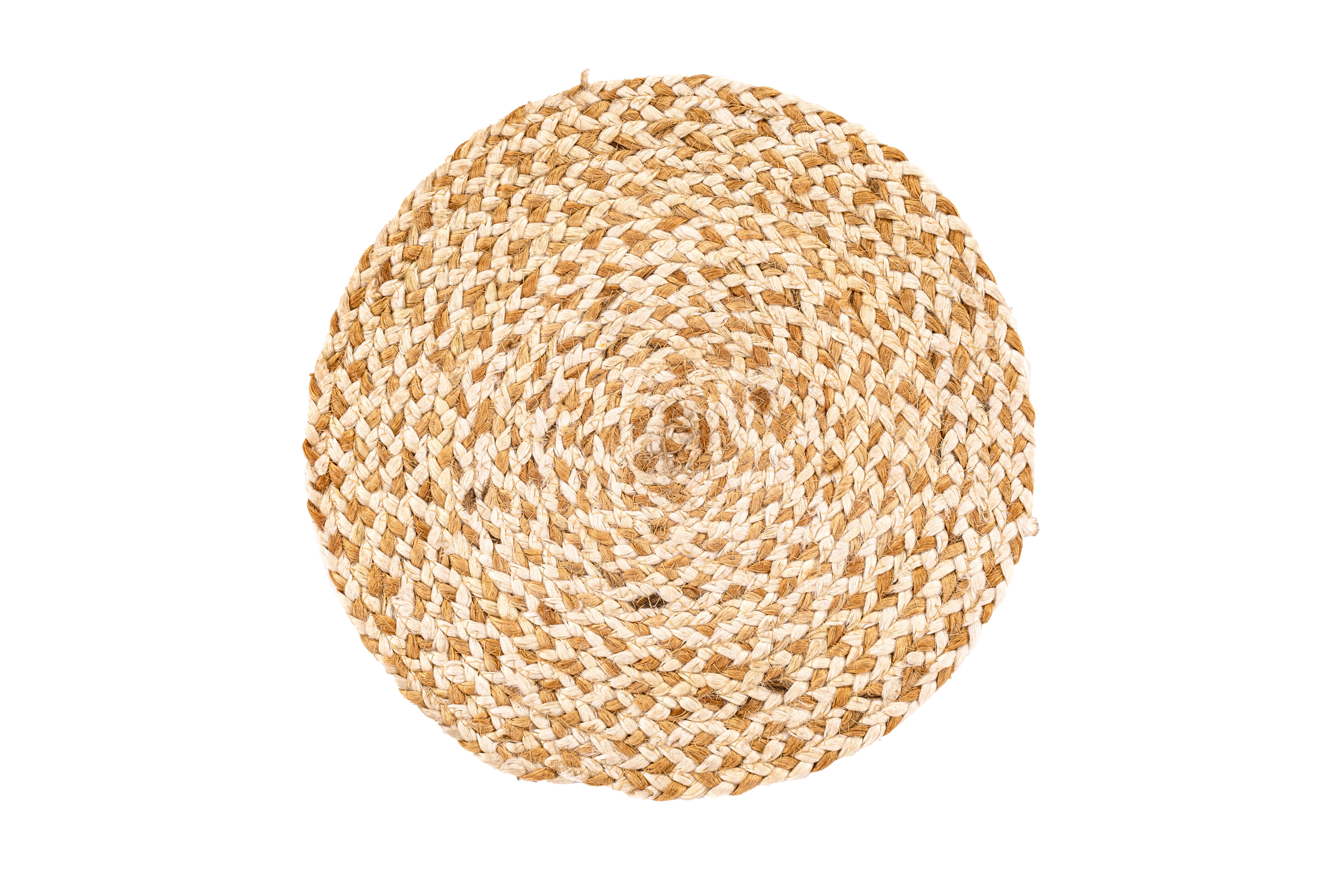 Placemat JUTE GOLDEN BLEACH - Rond - Dia 37 cm