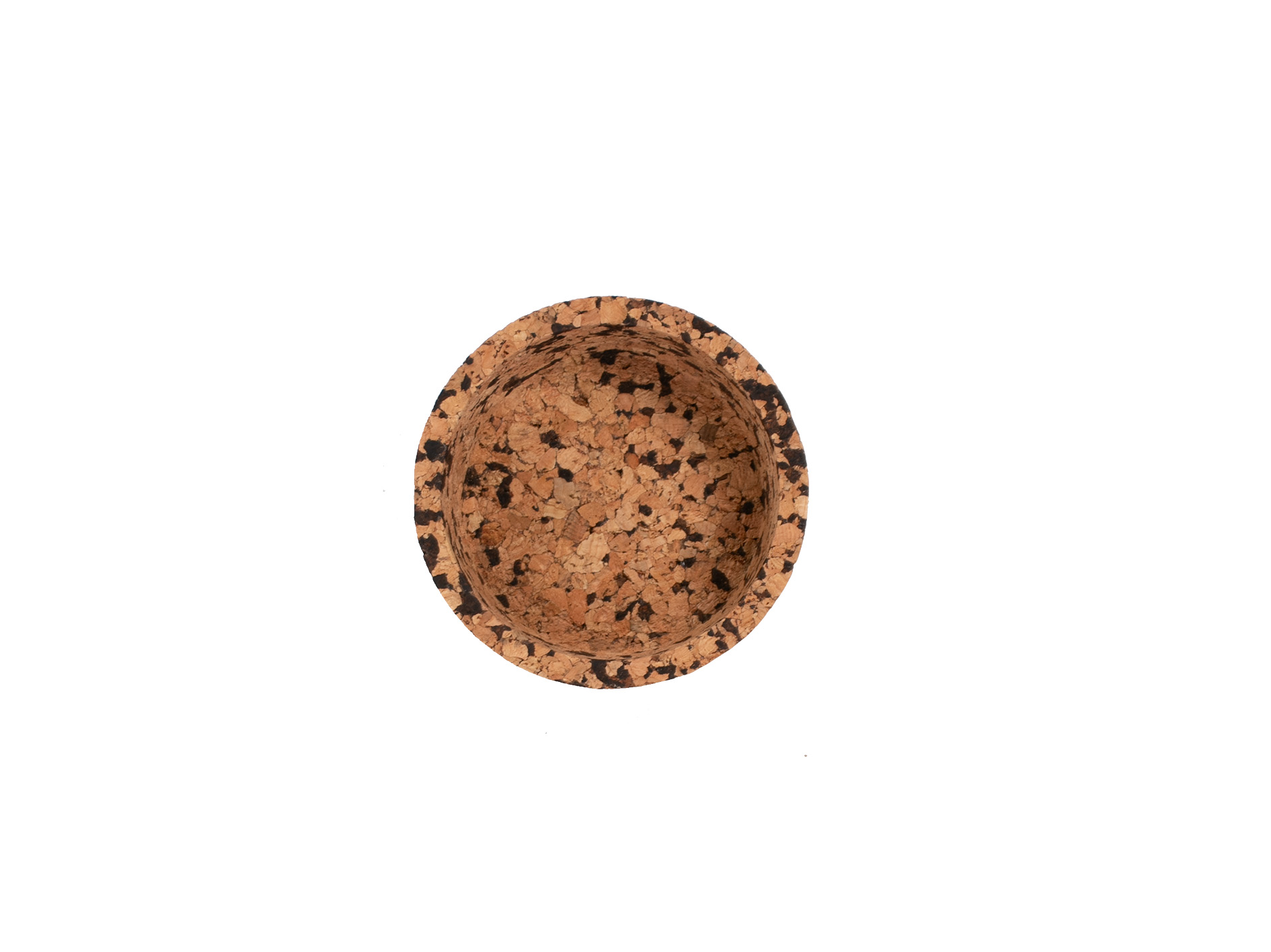 Bowl QUERCO cork round dia 15cm - coal/1102
