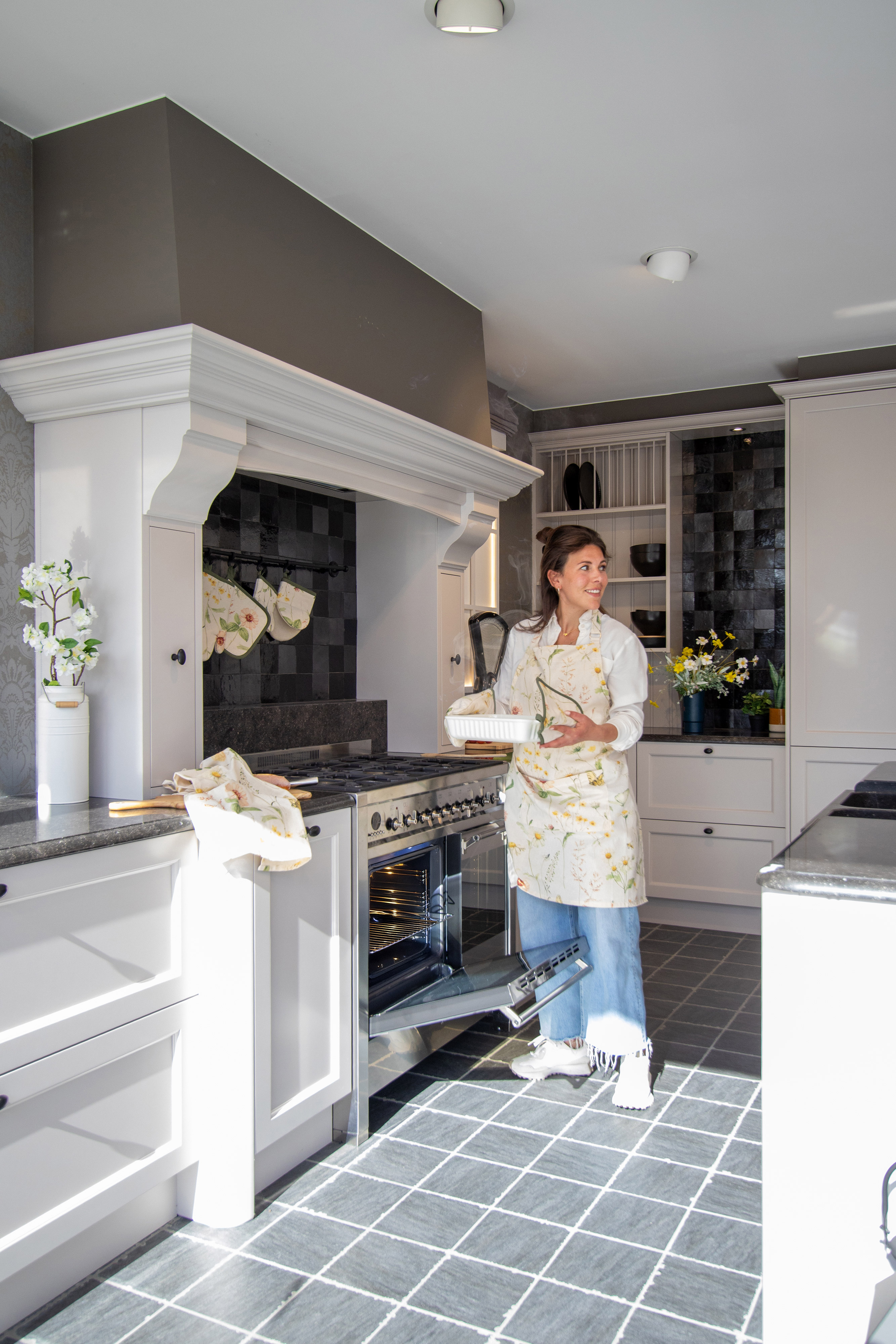 Tablier VIVA 74x85 cm, fleurs