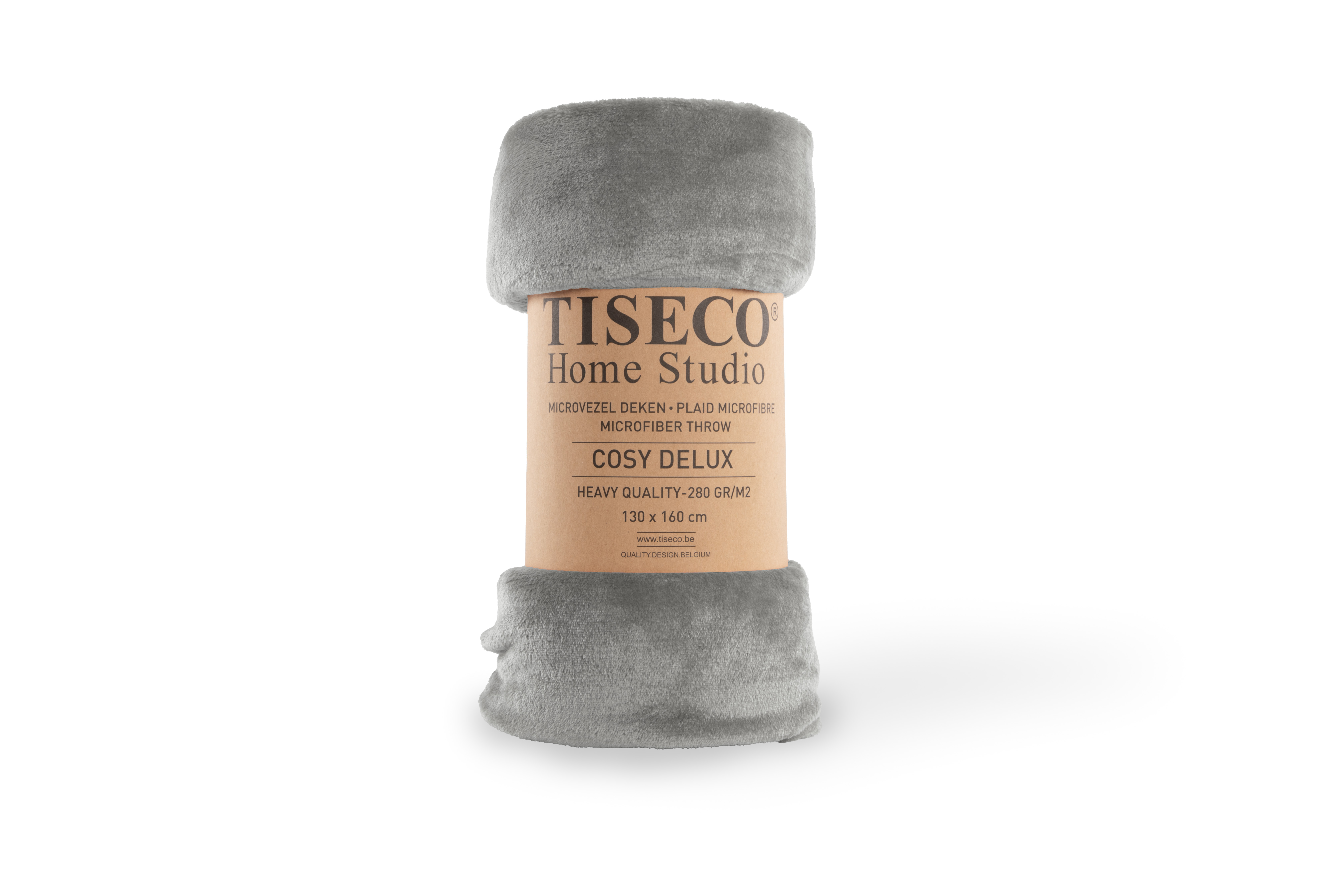 Plaid COSY DELUX - Microflanelle - 130x160 cm, radiant grey
