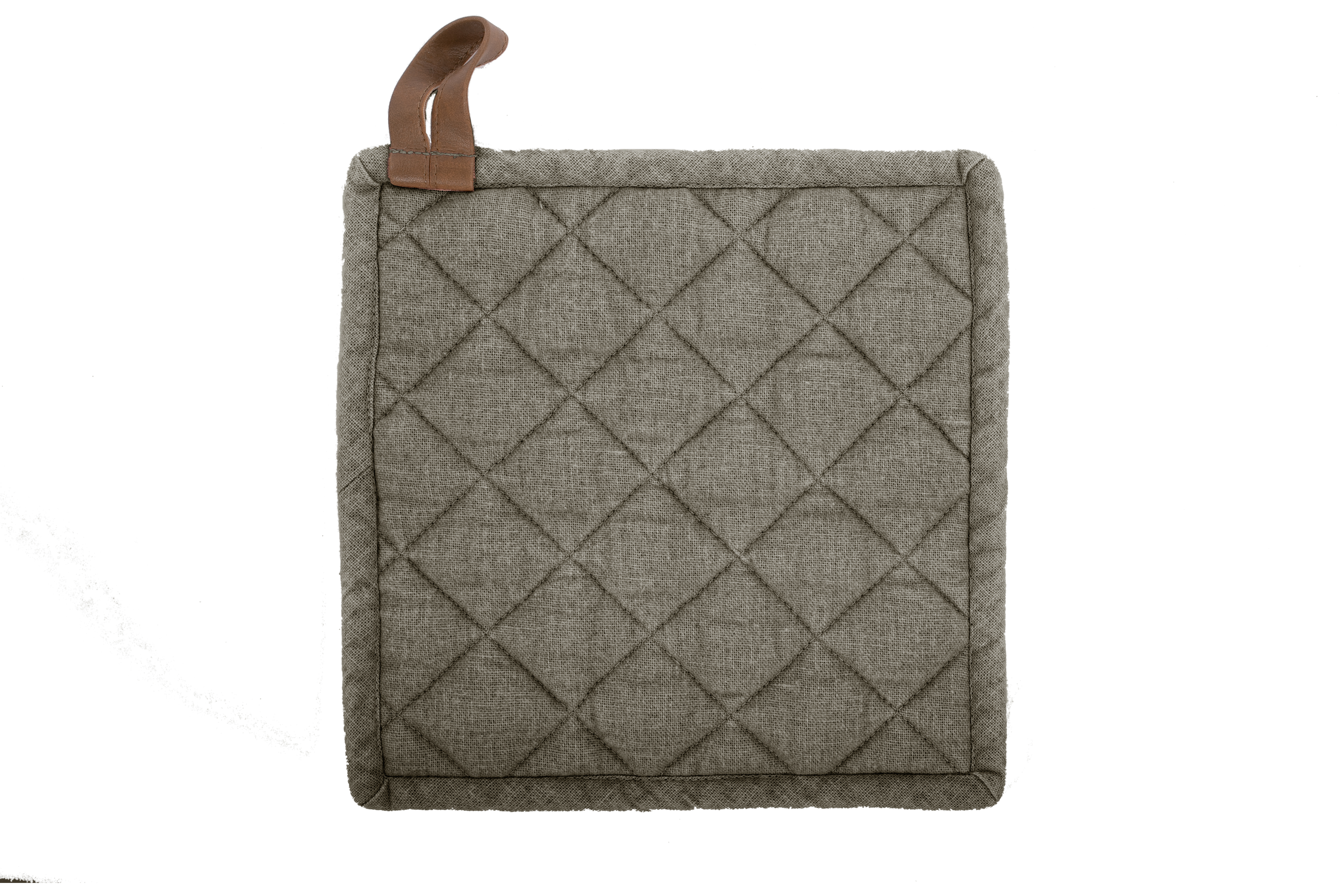 Pannenlap MYRNA 20x20cm, olive green -  set/2